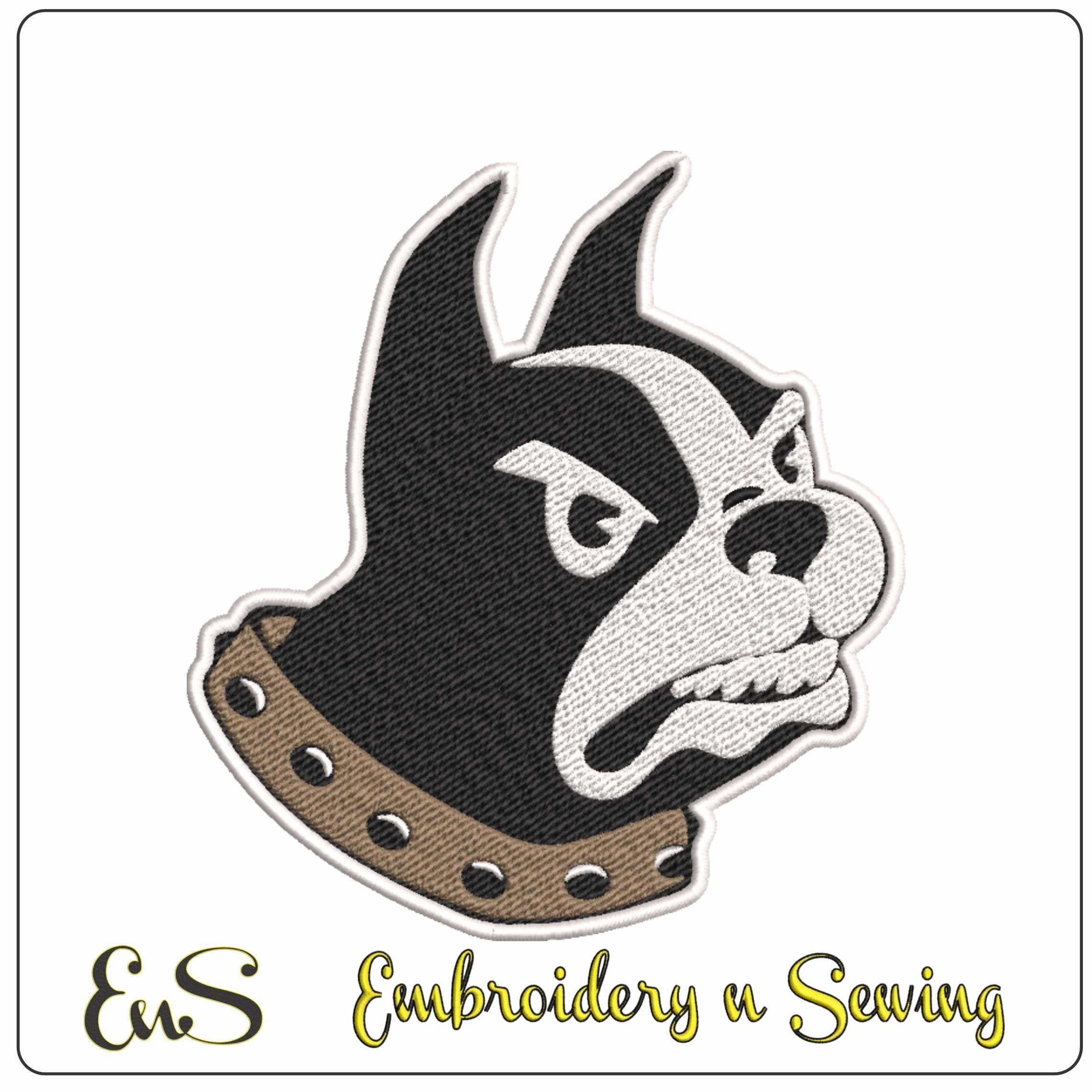 Wofford Terriers logo embroidery design - Gibbs Stadium - Logo embroidery machine pattern embroidery file - instant download