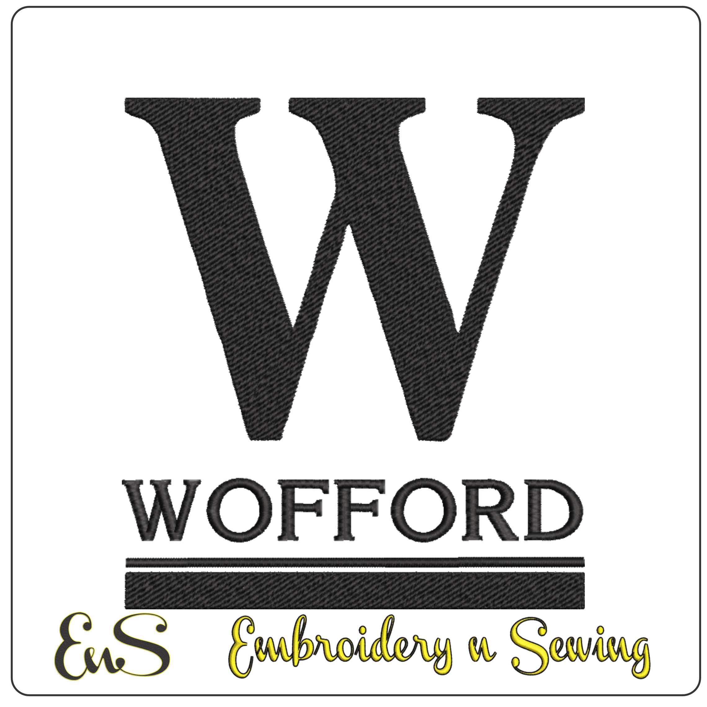 Wofford Terriers logo 1987 embroidery design - Gibbs Stadium - Logo embroidery machine pattern embroidery file - instant download
