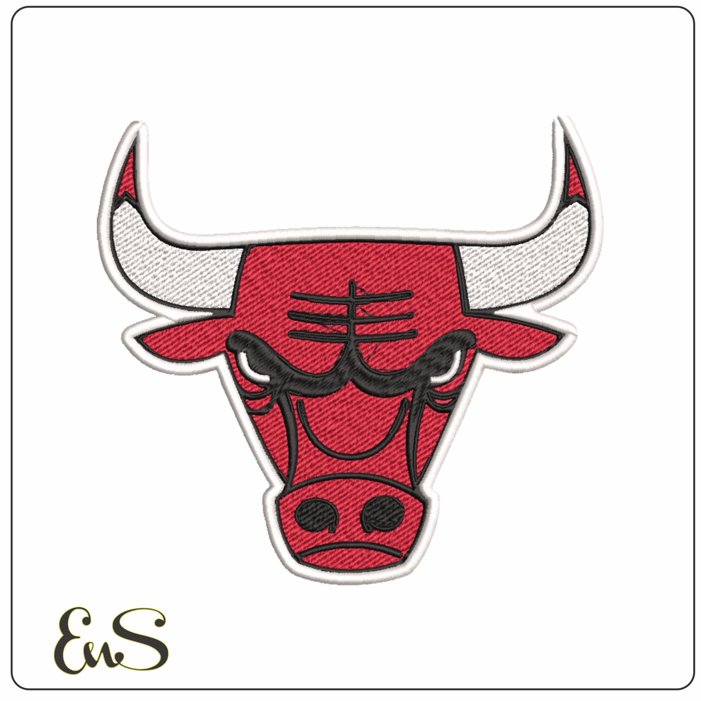 Chicago Bulls NBA Logo embroidery design - United Center Arena- embroidery machine pattern embroidery file - instant download