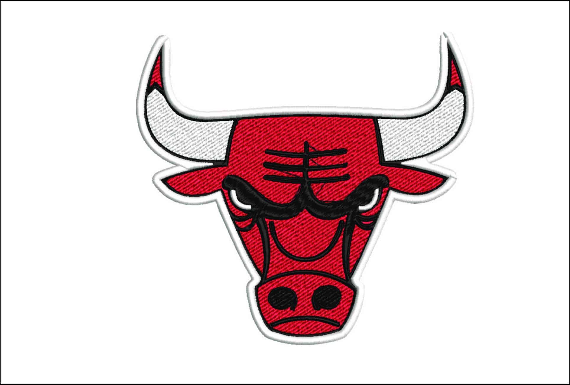 Chicago Bulls NBA Logo  embroidery design - United Center Arena- embroidery  machine pattern embroidery file - instant download