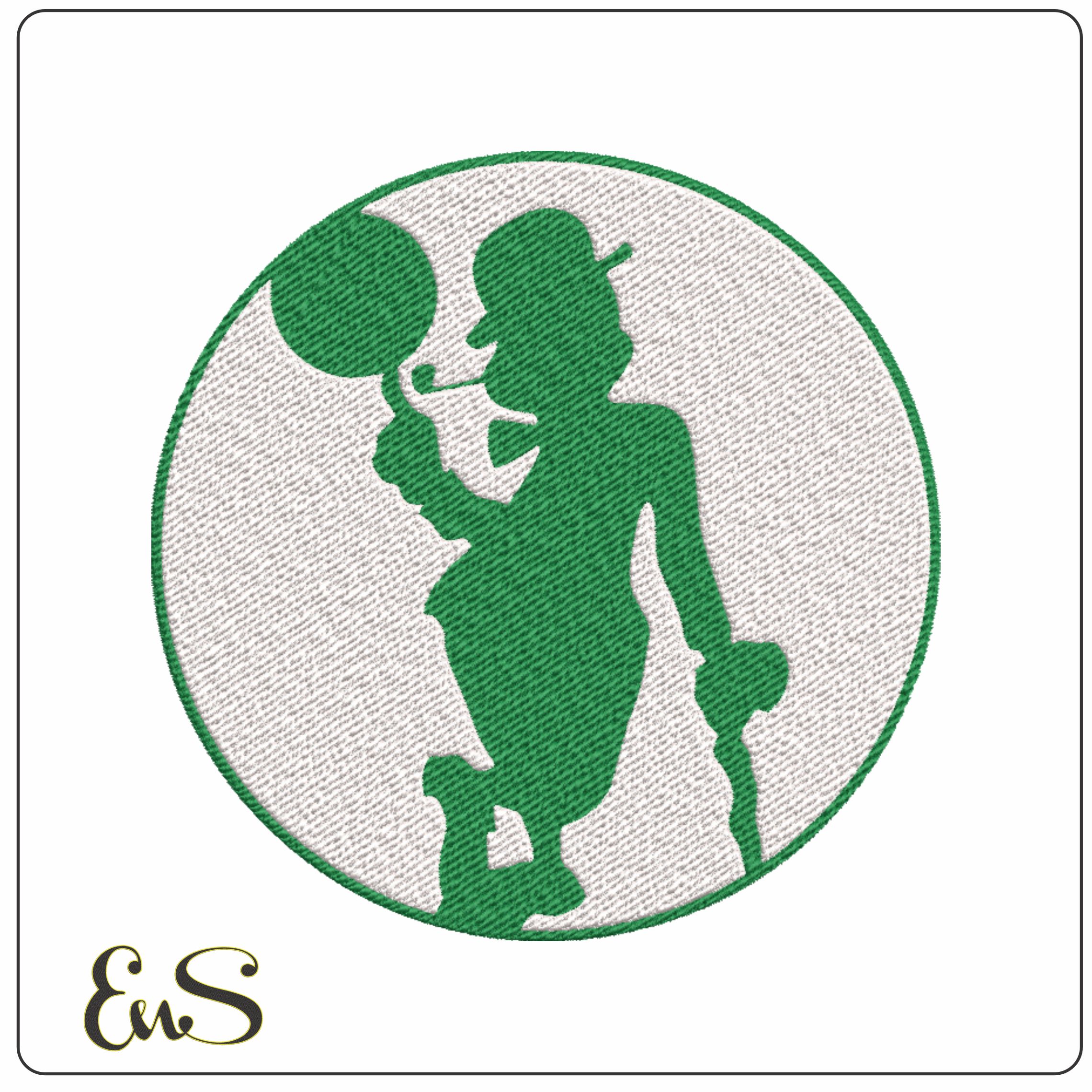 Boston Celtics Man NBA Logo  embroidery design - TD Garden Arena- embroidery  machine pattern embroidery file - instant download
