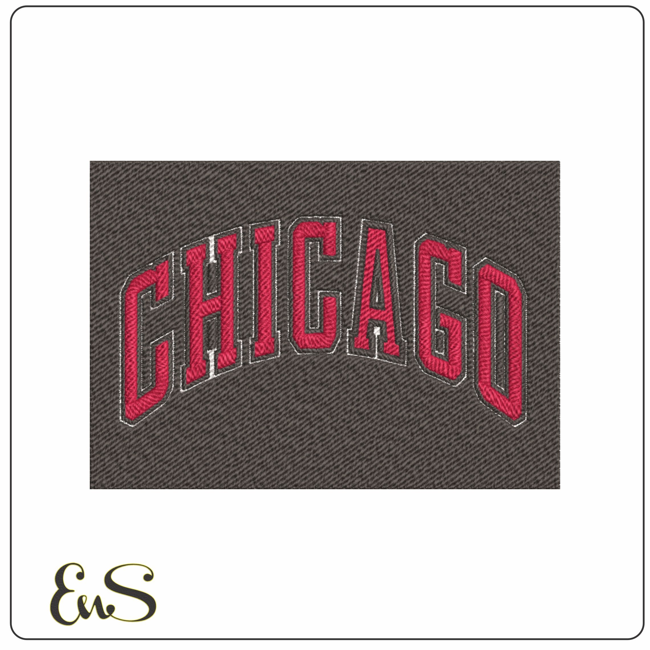 Chicago Bulls NBA Logo embroidery design - United Center Arena- embroidery machine pattern embroidery file - instant download
