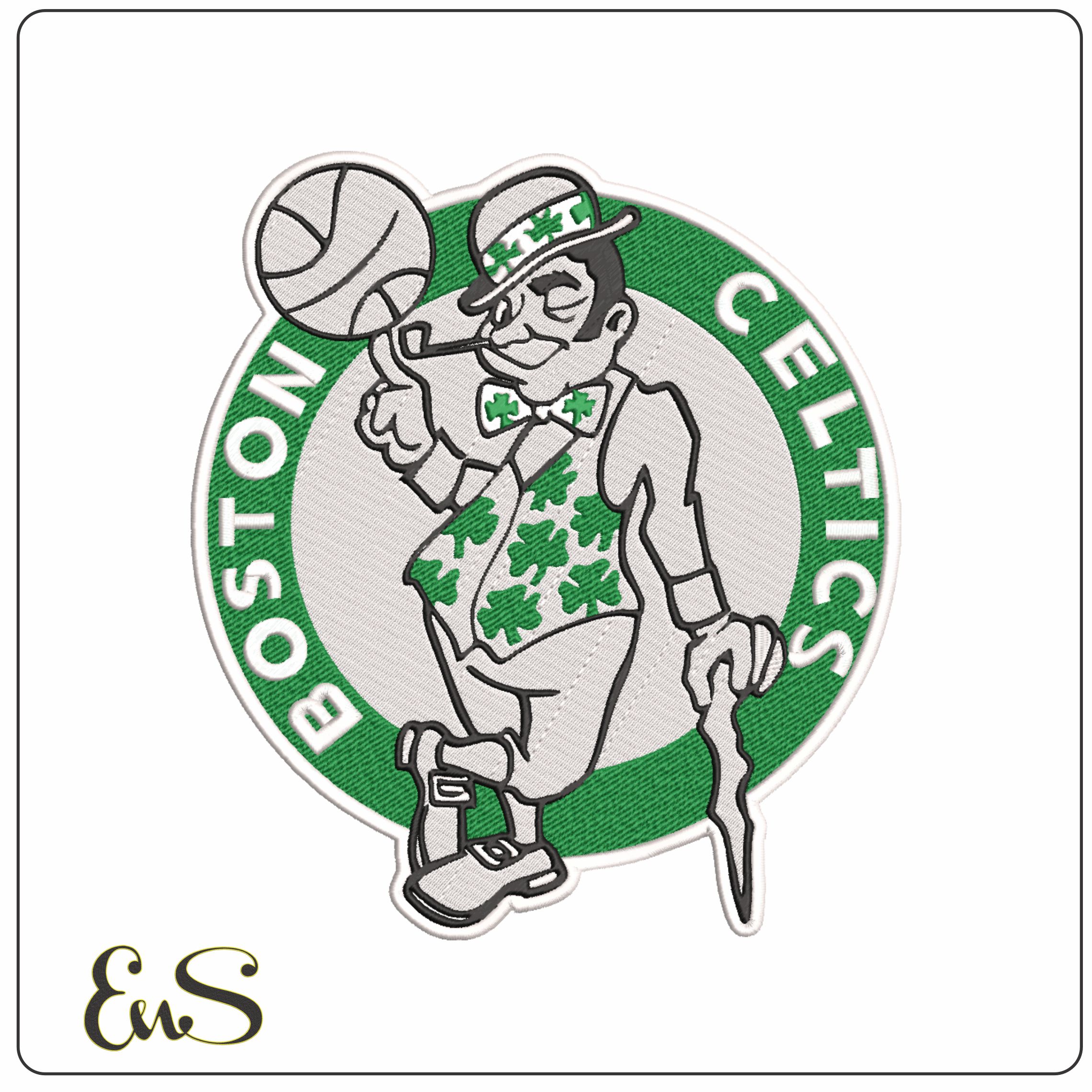 Boston Celtics Full Man Green NBA Logo  embroidery design - TD Garden Arena- embroidery  machine pattern embroidery file - instant download