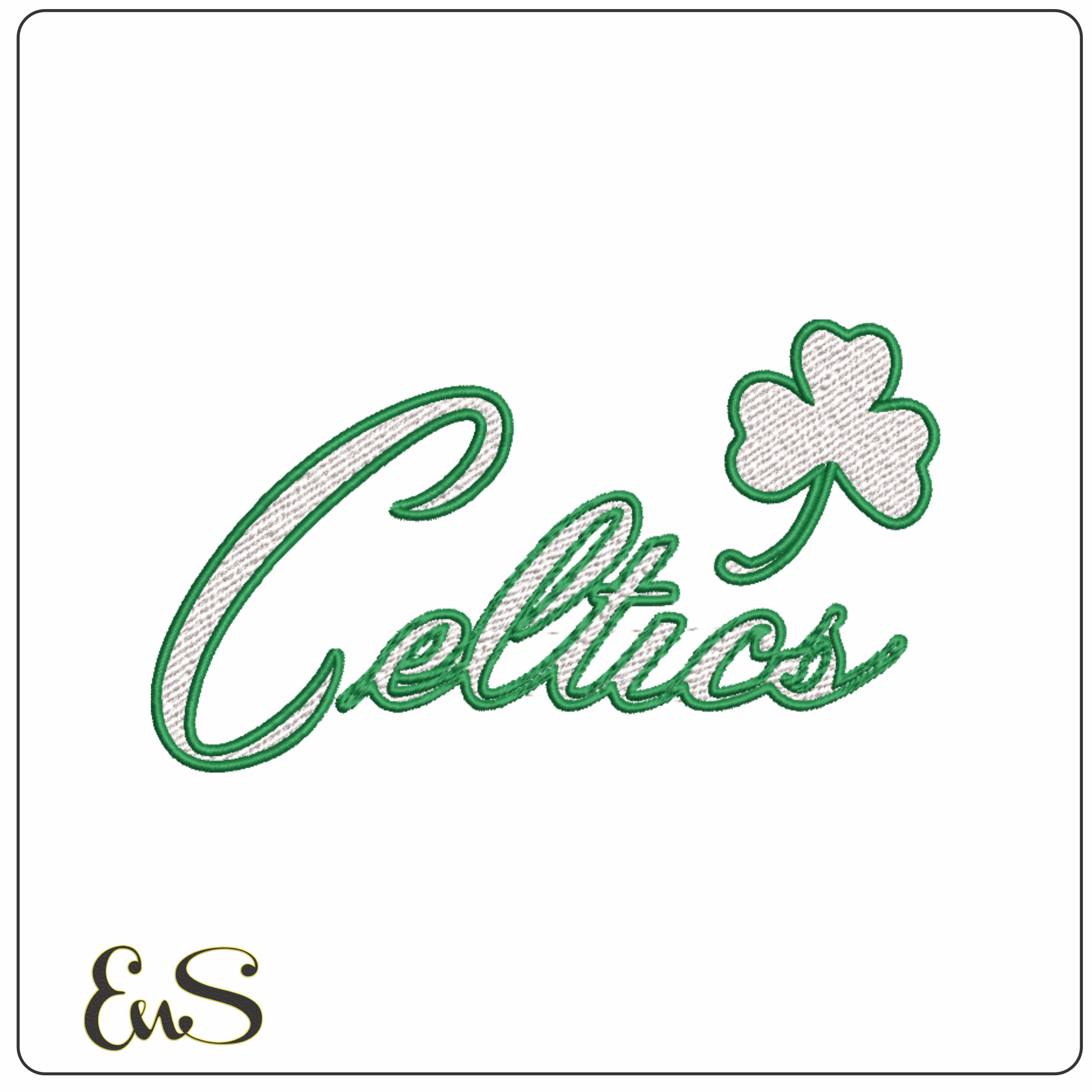Just Celtics Full Man Green NBA Logo embroidery design - TD Garden Arena- embroidery machine pattern embroidery file - instant download
