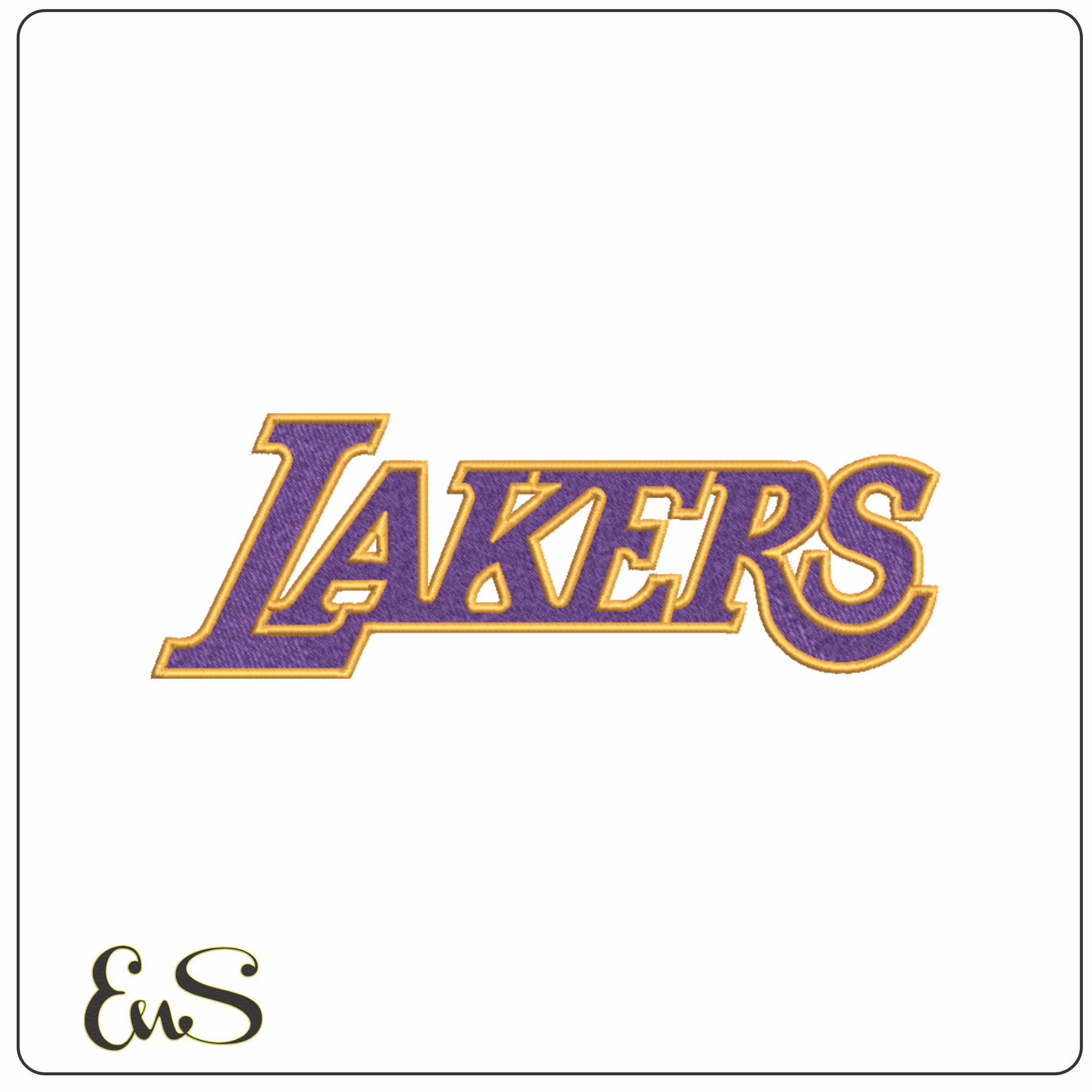 Just Lakers NBA Logo  embroidery design - Crypto com  Arena- embroidery  machine pattern embroidery file - instant download