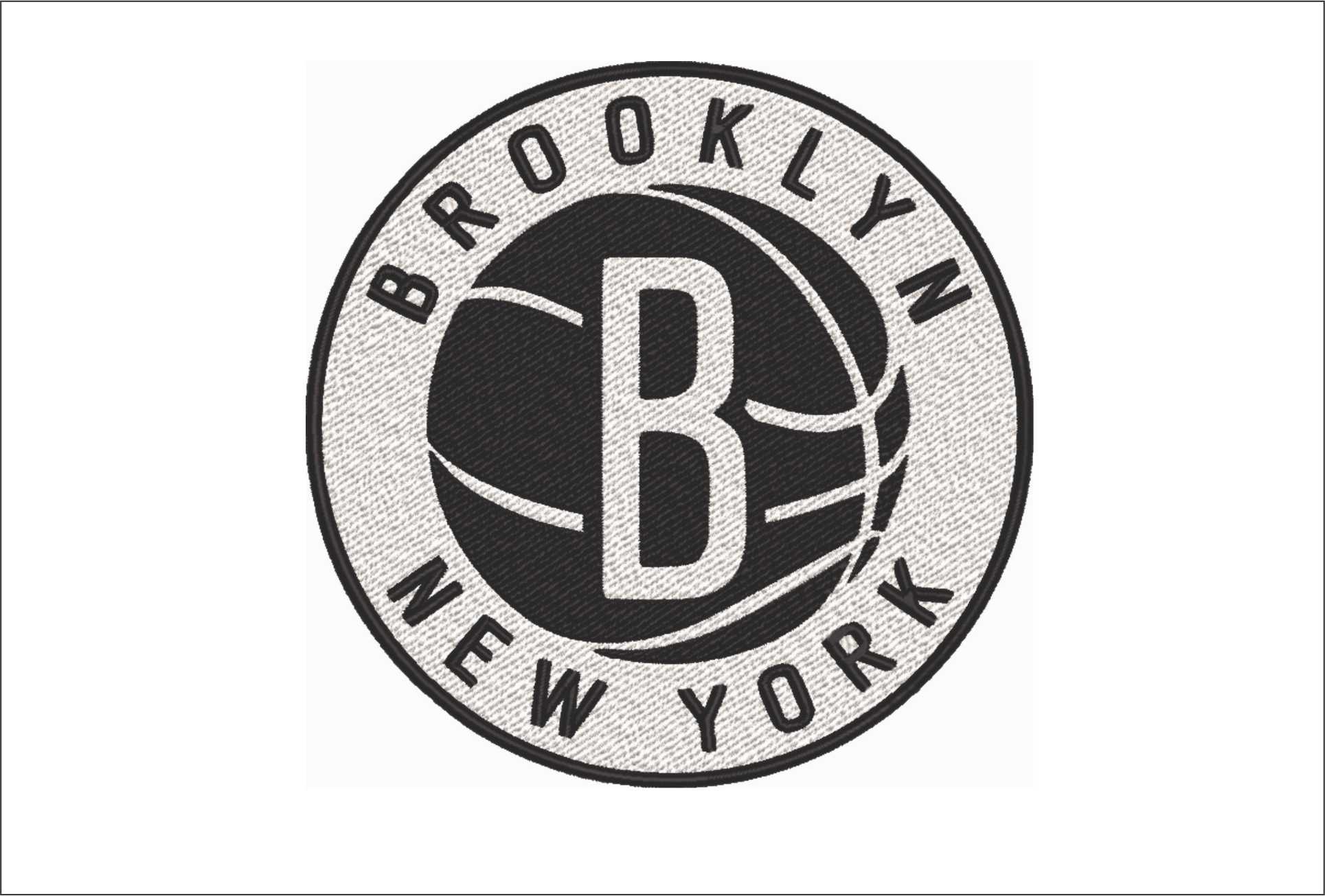 Brooklyn Nets Emblem  NBA Logo  embroidery design - Barclays Center Arena- embroidery  machine pattern embroidery file - instant download