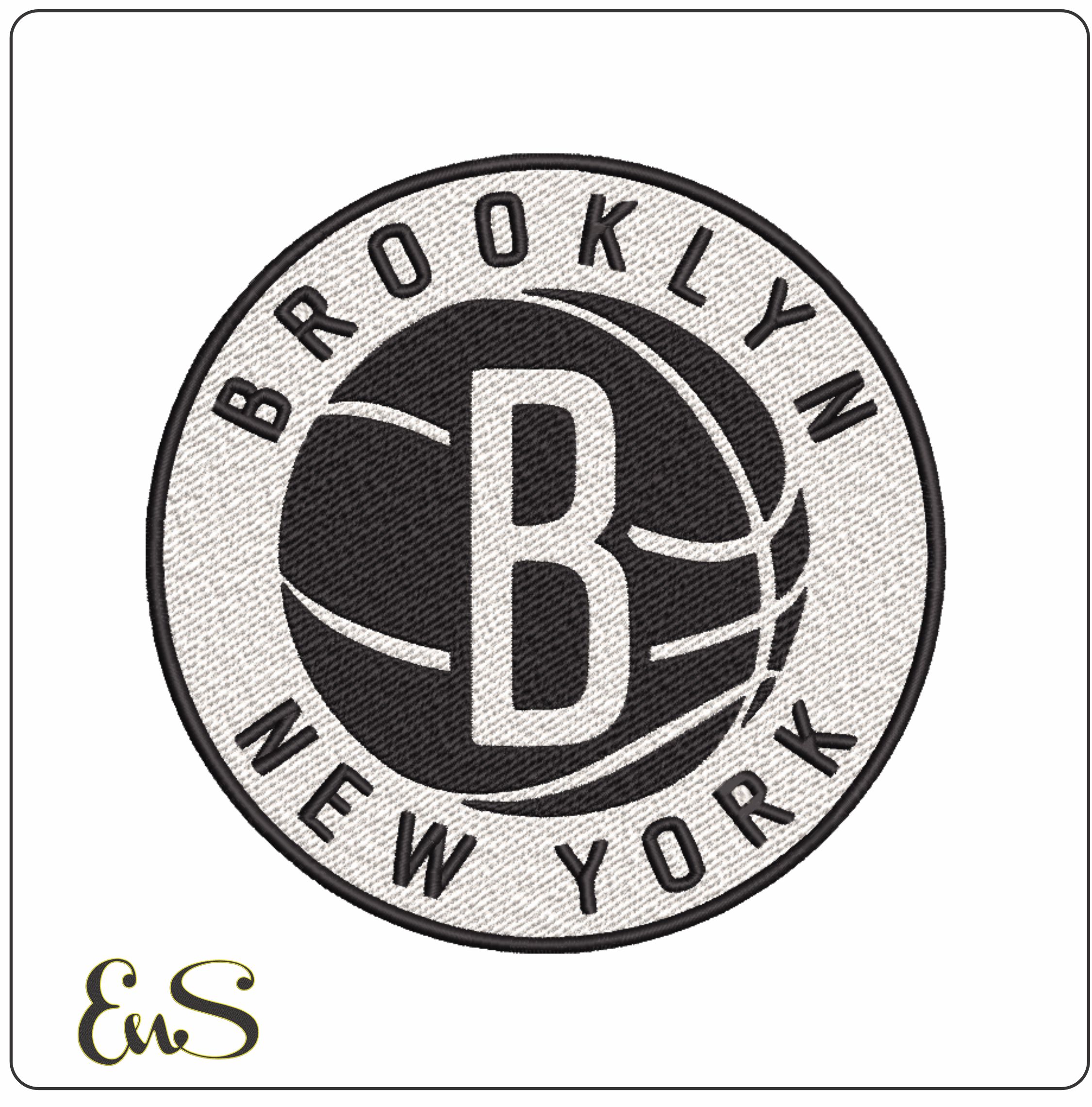 Brooklyn Nets Emblem  NBA Logo  embroidery design - Barclays Center Arena- embroidery  machine pattern embroidery file - instant download