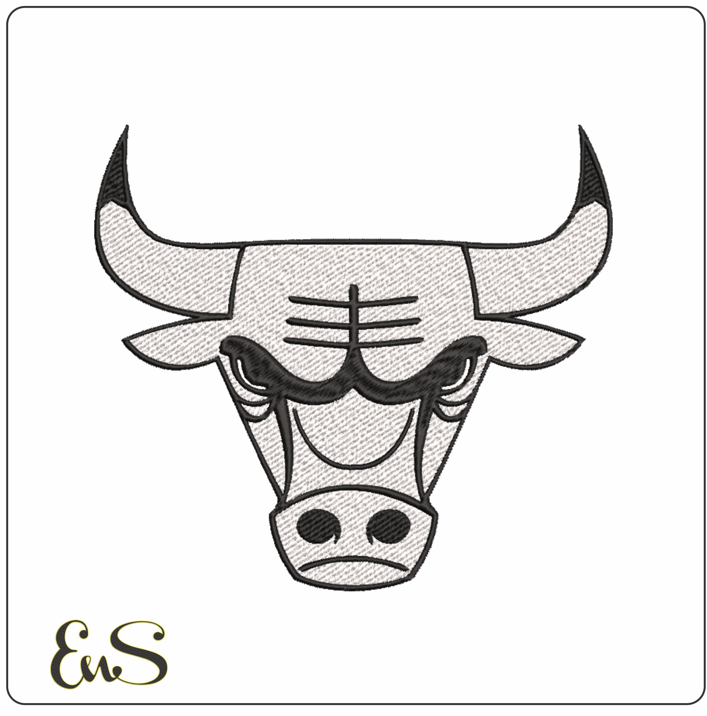 Chicago Bulls NBA Logo  embroidery design -United Center Arena- embroidery  machine pattern embroidery file - instant download