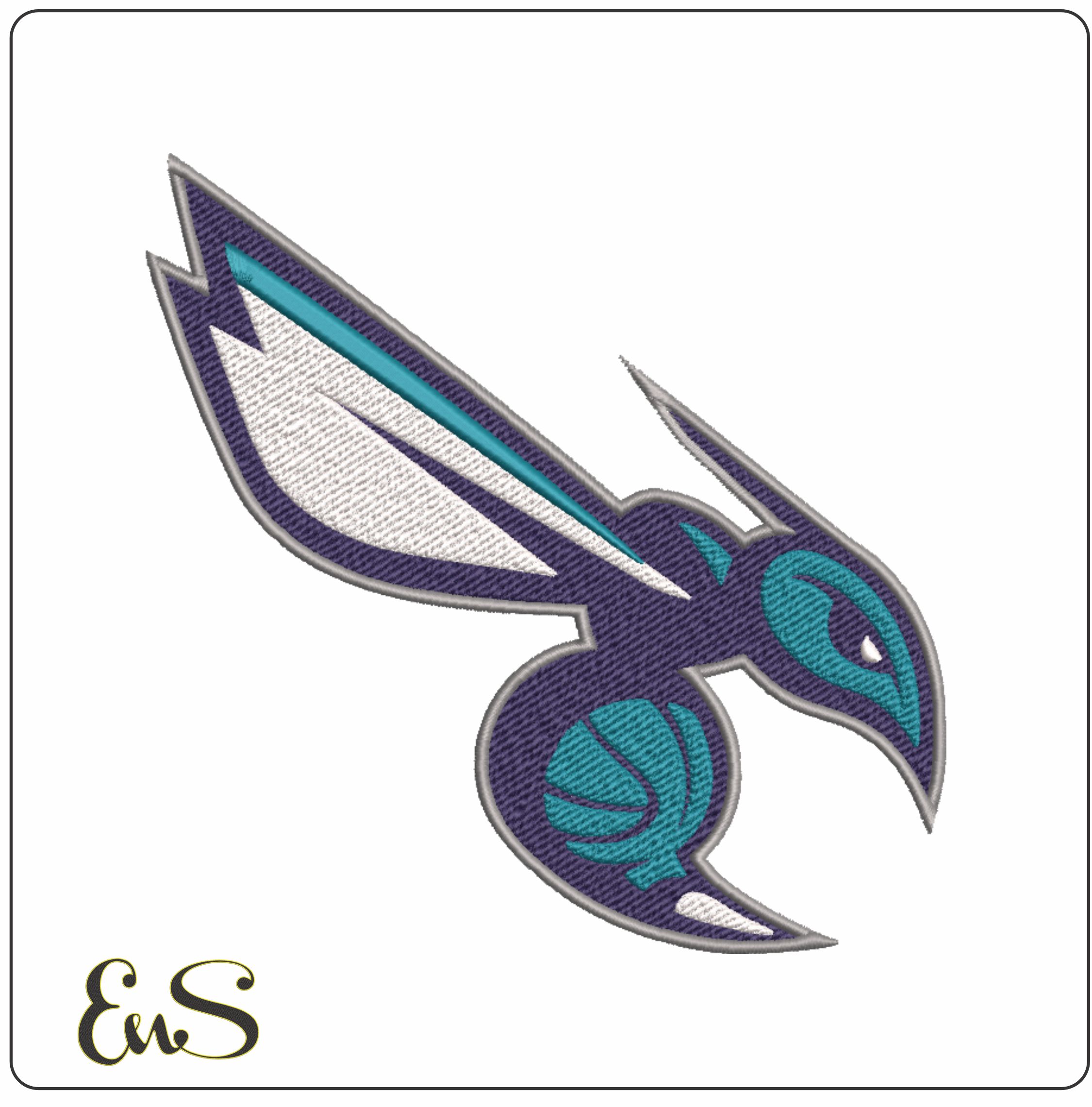 Charlotte Hornets 2015 NBA Logo  embroidery design - Spectrum Center Arena- embroidery  machine pattern embroidery file - instant download