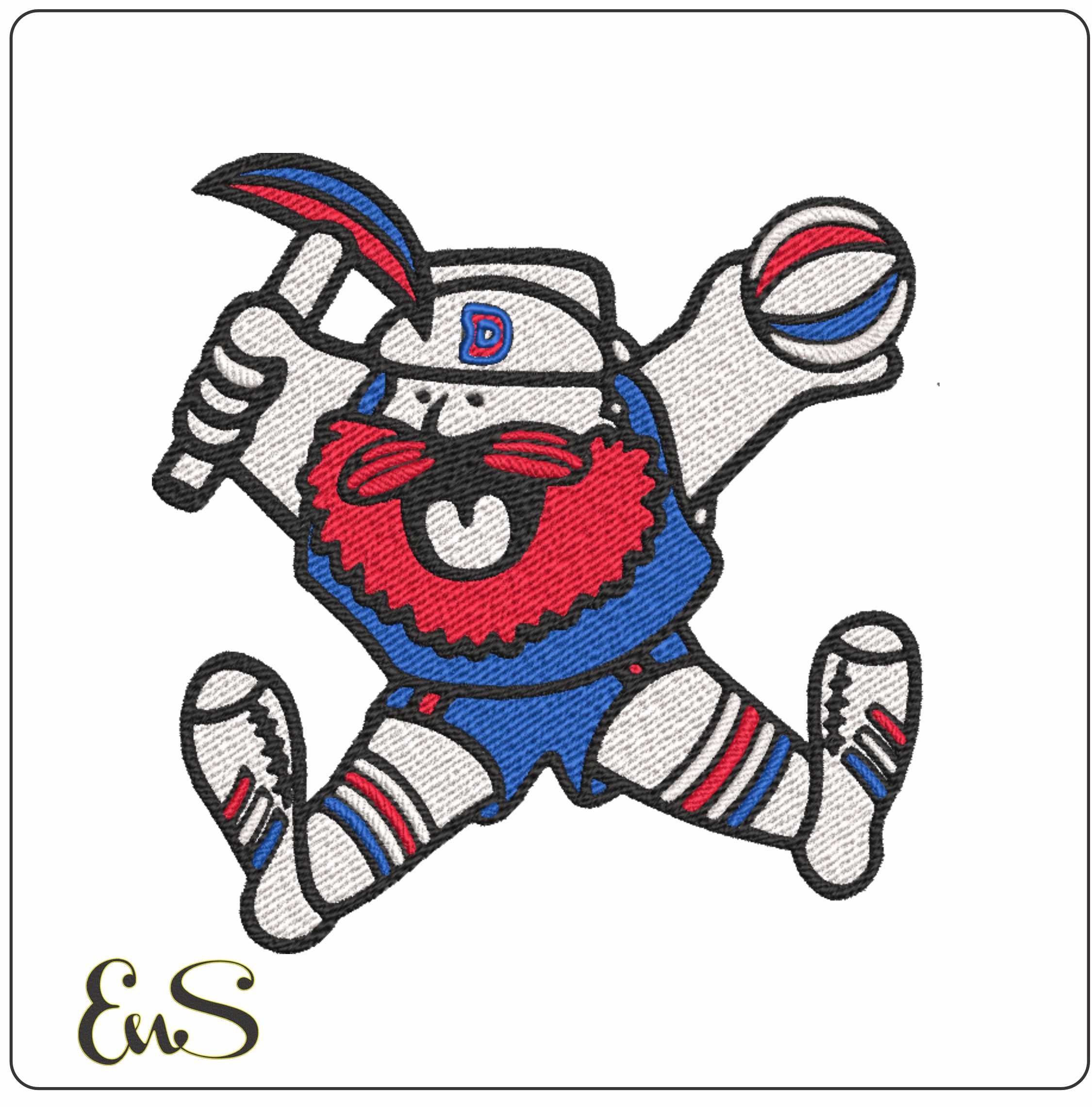 Denver Nuggets 1976 NBA Logo  embroidery design - Ball  Arena- embroidery  machine pattern embroidery file - instant download