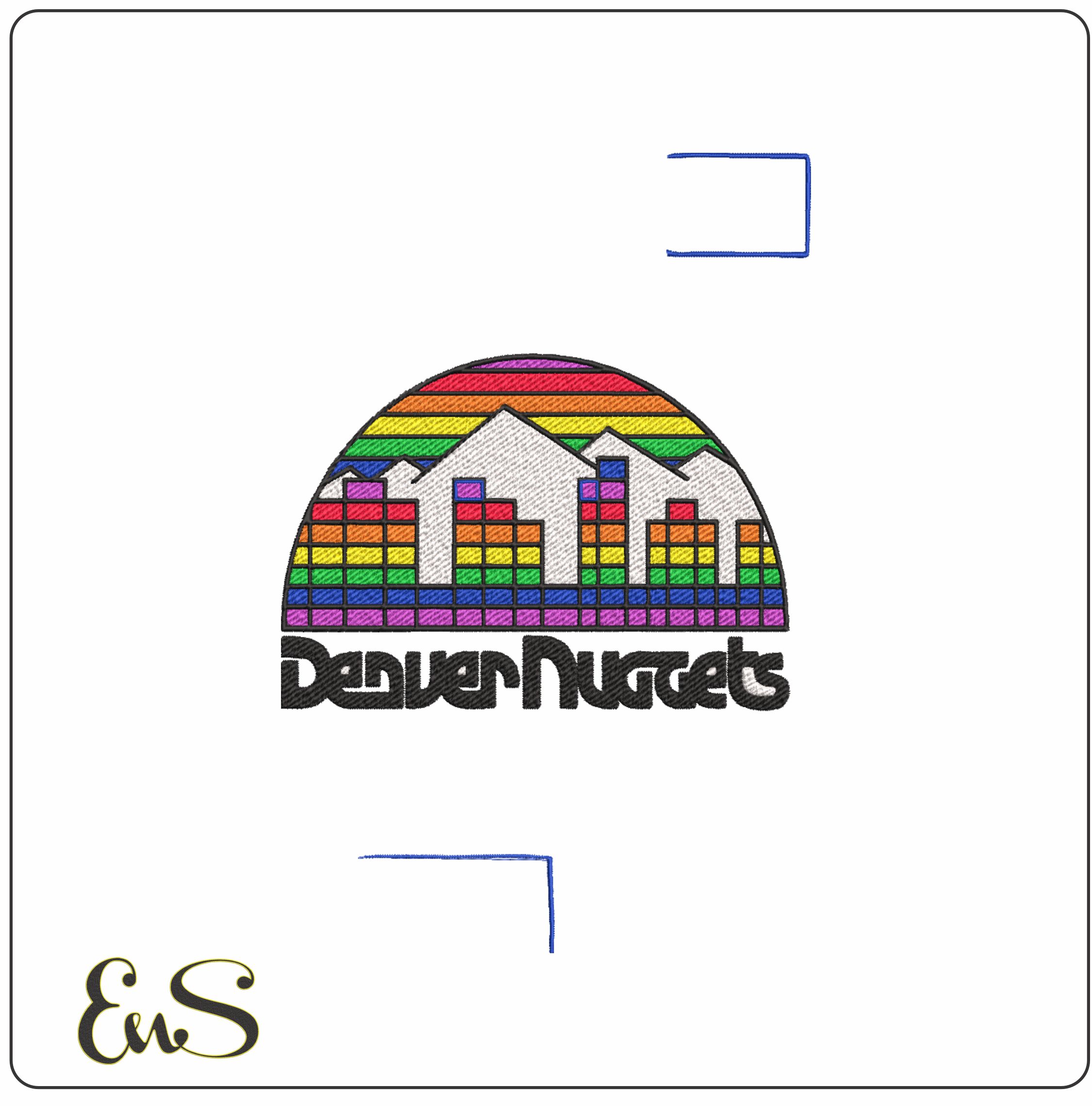 Denver Rockets 1981 NBA Logo  embroidery design - McNichols Denver Colorado  Arena- embroidery  machine pattern embroidery file - instant download