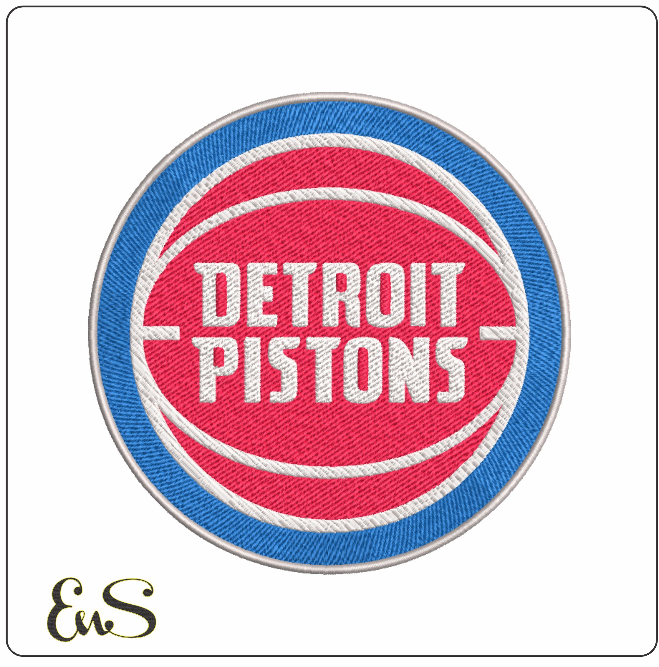 Detroit Pistons NBA Logo embroidery design -Little Caesars Arena- embroidery machine pattern embroidery file - instant download