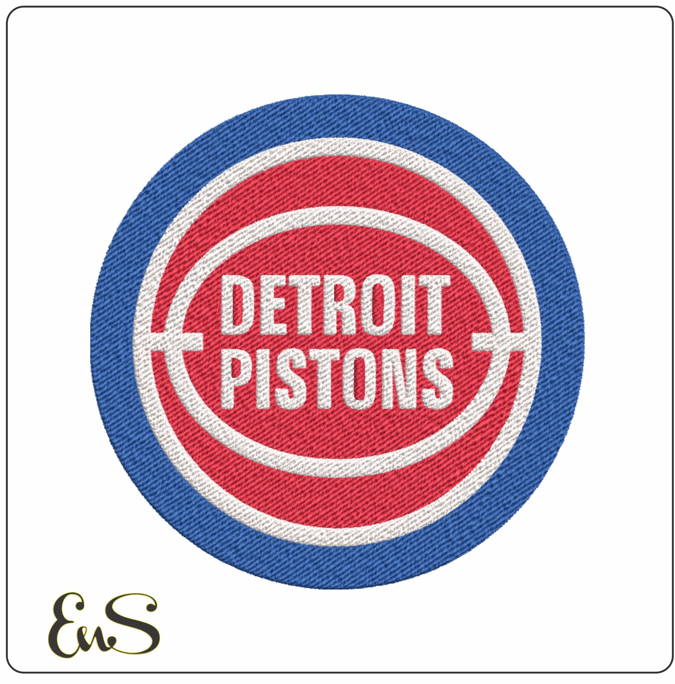 Detroit Pistons 1979 NBA Logo embroidery design -Little Caesars Arena- embroidery machine pattern embroidery file - instant download