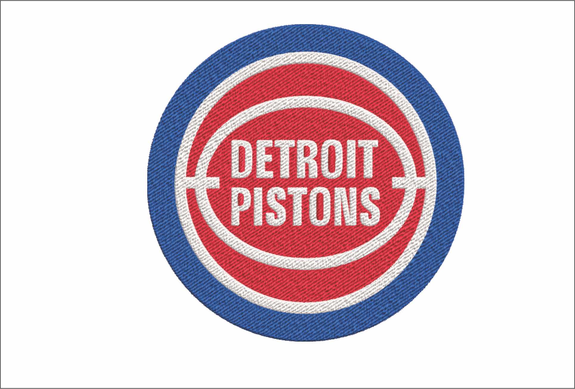 Detroit Pistons 1979 NBA Logo embroidery design -Little Caesars Arena- embroidery machine pattern embroidery file - instant download