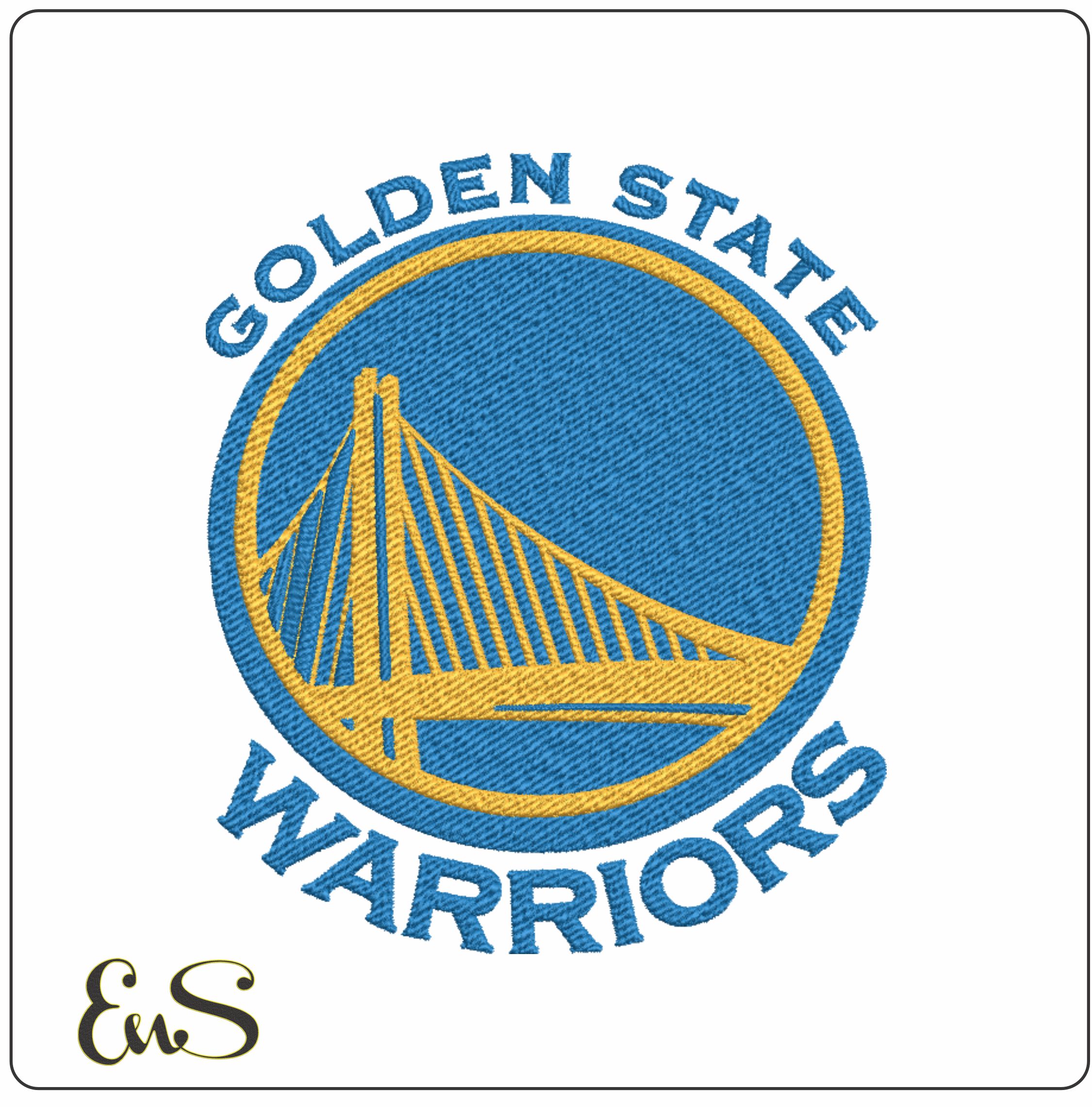 Golden State Warriors 2010 NBA Logo embroidery design -Chase Center Arena- embroidery machine pattern embroidery file - instant download