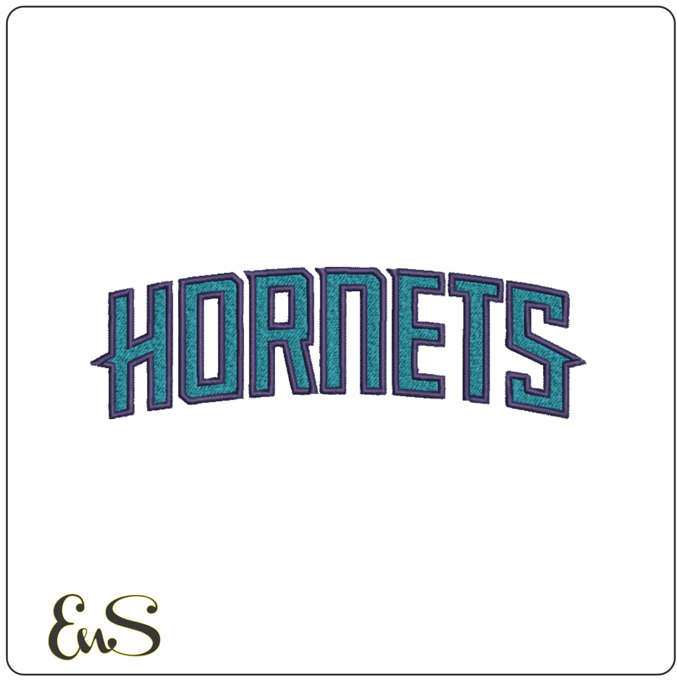 Hornets Fonts NBA Logo  embroidery design -Spectrum Center Arena- embroidery  machine pattern embroidery file - instant download