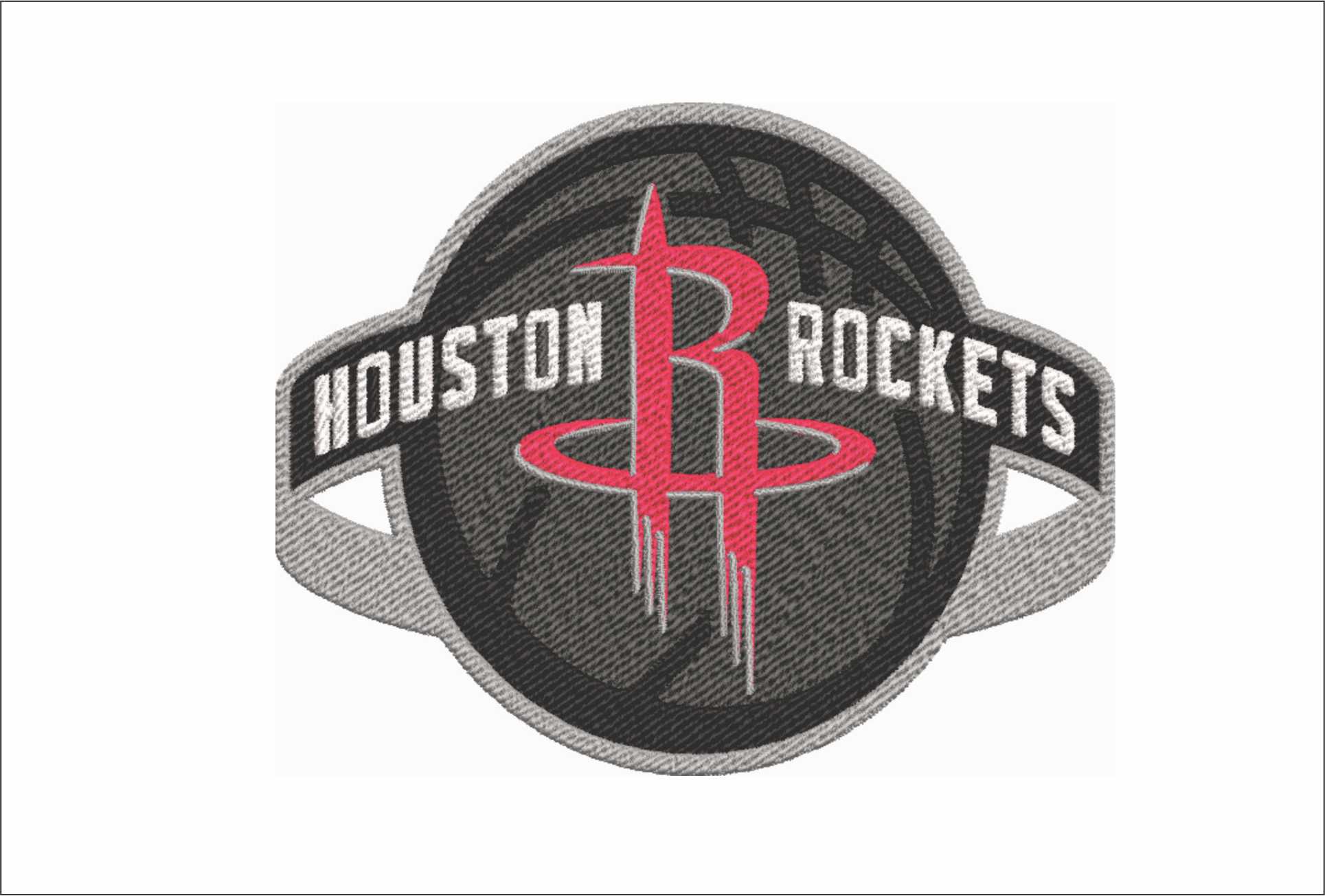 Houston Rockets NBA Logo  embroidery design -Toyota Center Arena- embroidery  machine pattern embroidery file - instant download