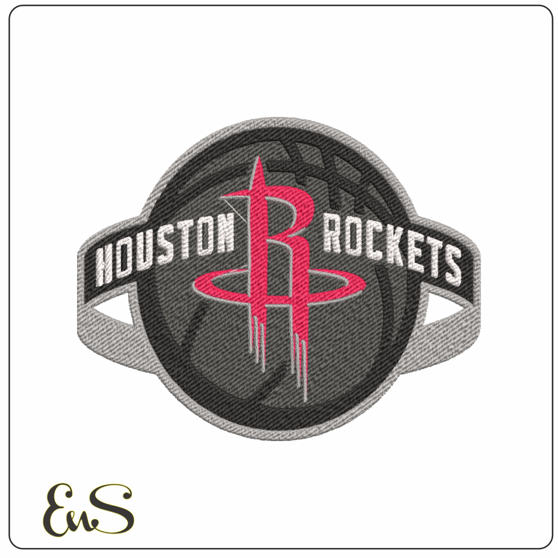 Houston Rockets NBA Logo  embroidery design -Toyota Center Arena- embroidery  machine pattern embroidery file - instant download