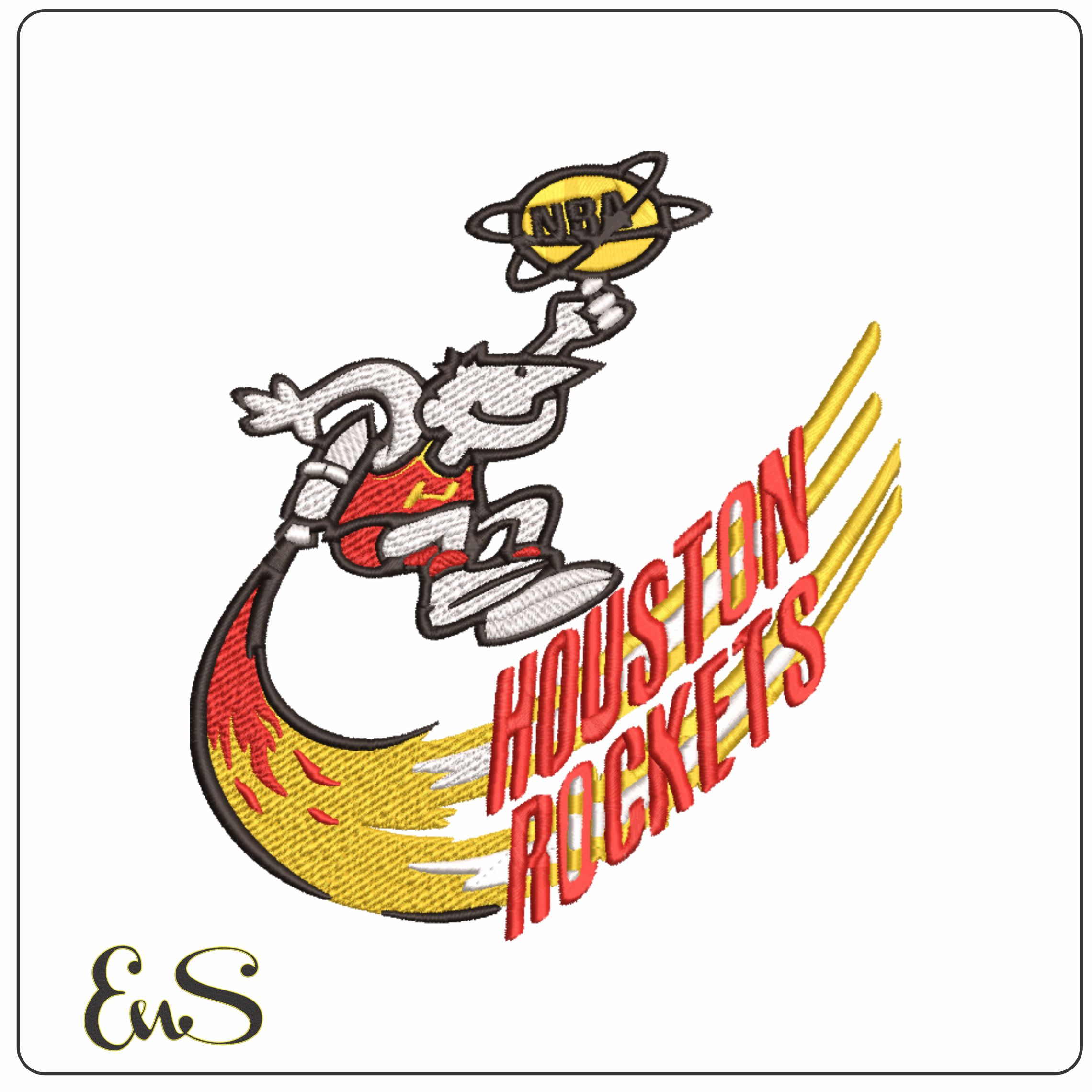 Houston Rockets 1971 NBA Logo  embroidery design -Toyota Center Arena- embroidery  machine pattern embroidery file - instant download