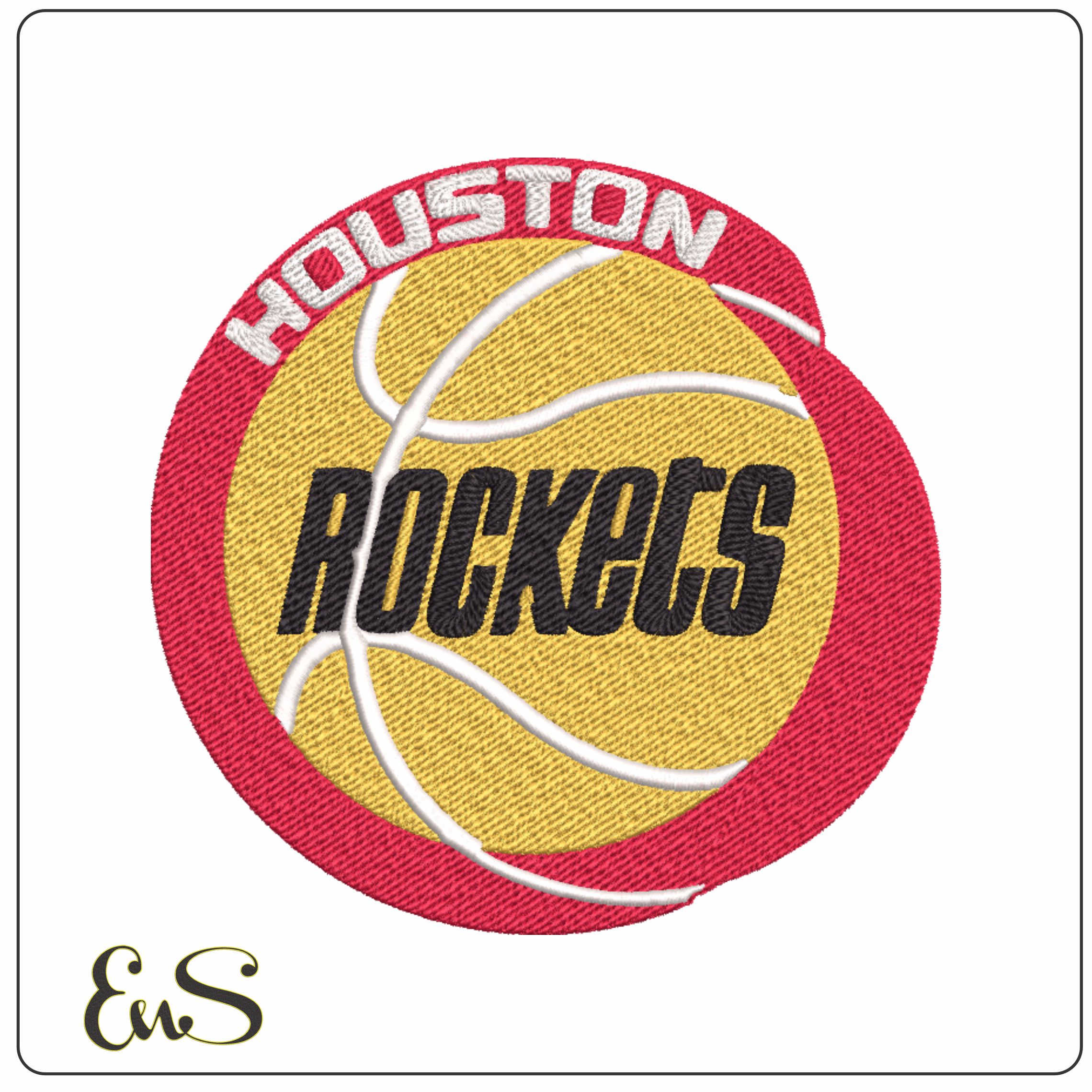 Houston Rockets 1972 NBA Logo embroidery design -Toyota Center Arena- embroidery machine pattern embroidery file - instant download