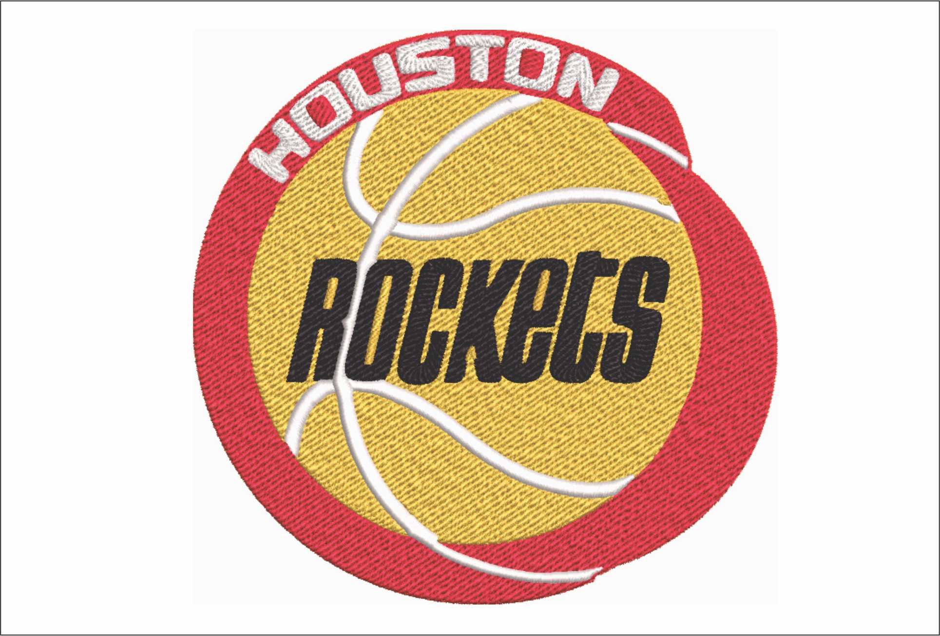 Houston Rockets 1972 NBA Logo embroidery design -Toyota Center Arena- embroidery machine pattern embroidery file - instant download