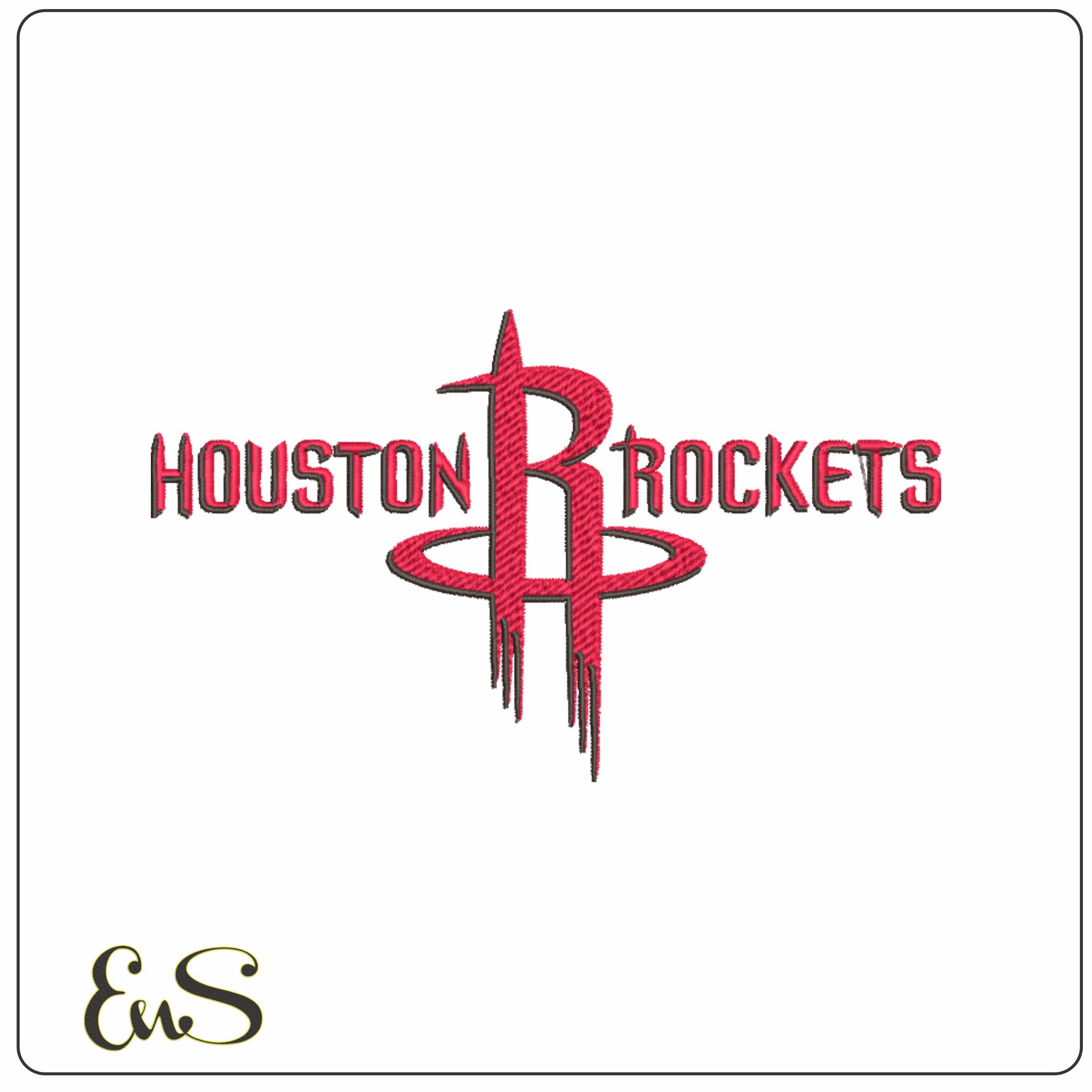 Houston Rockets 2003 NBA Logo  embroidery design -Toyota Center Arena- embroidery  machine pattern embroidery file - instant download