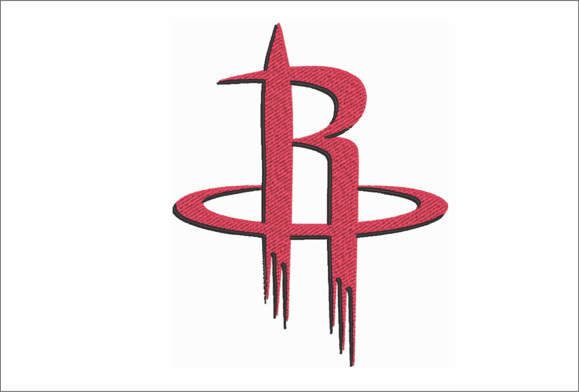 Houston Rockets Color NBA Logo embroidery design -Toyota Center Arena- embroidery machine pattern embroidery file - instant download