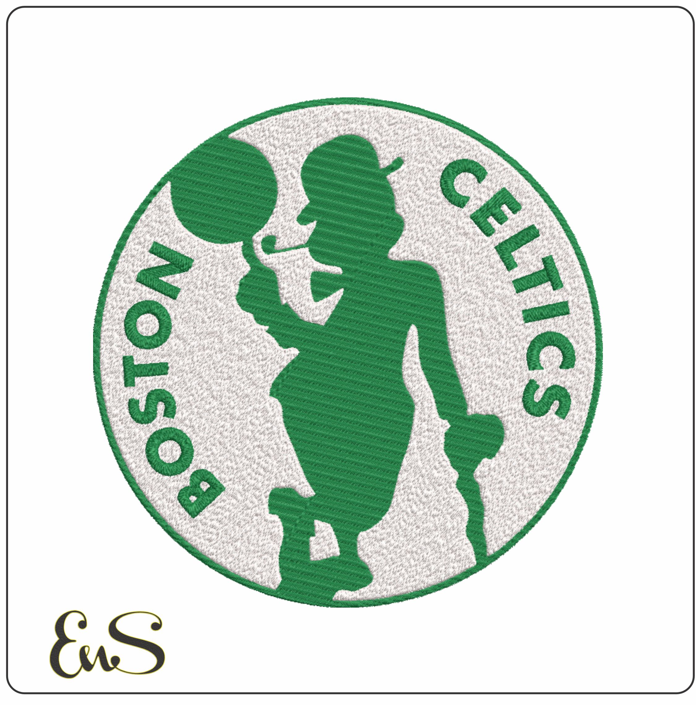 Boston Celtics Man with Writing NBA Logo  embroidery design -TD Garden Arena- embroidery  machine pattern embroidery file - instant download