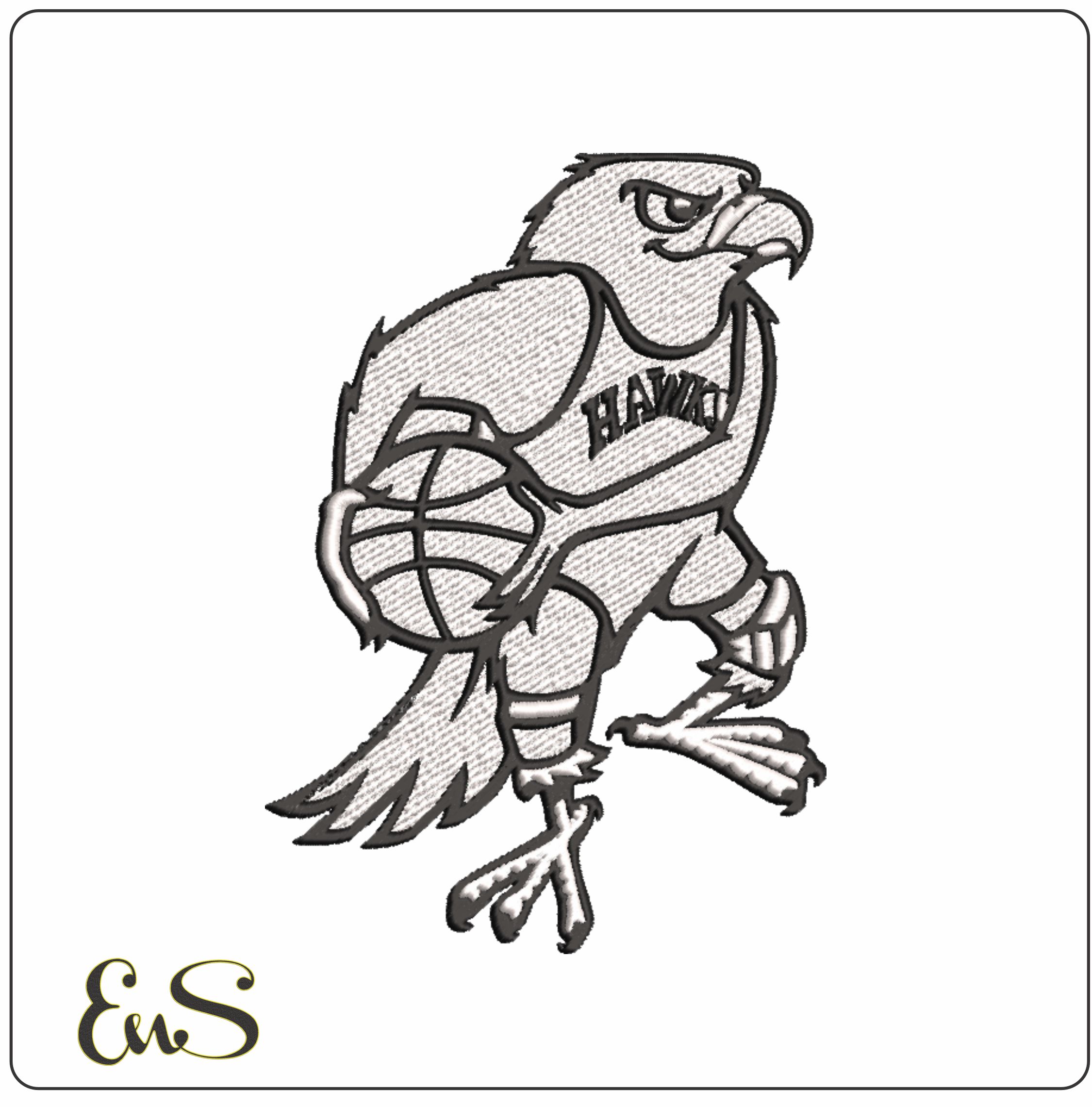Atlanta Hawks NBA Logo embroidery design -State Farm Arena- embroidery machine pattern embroidery file - instant download