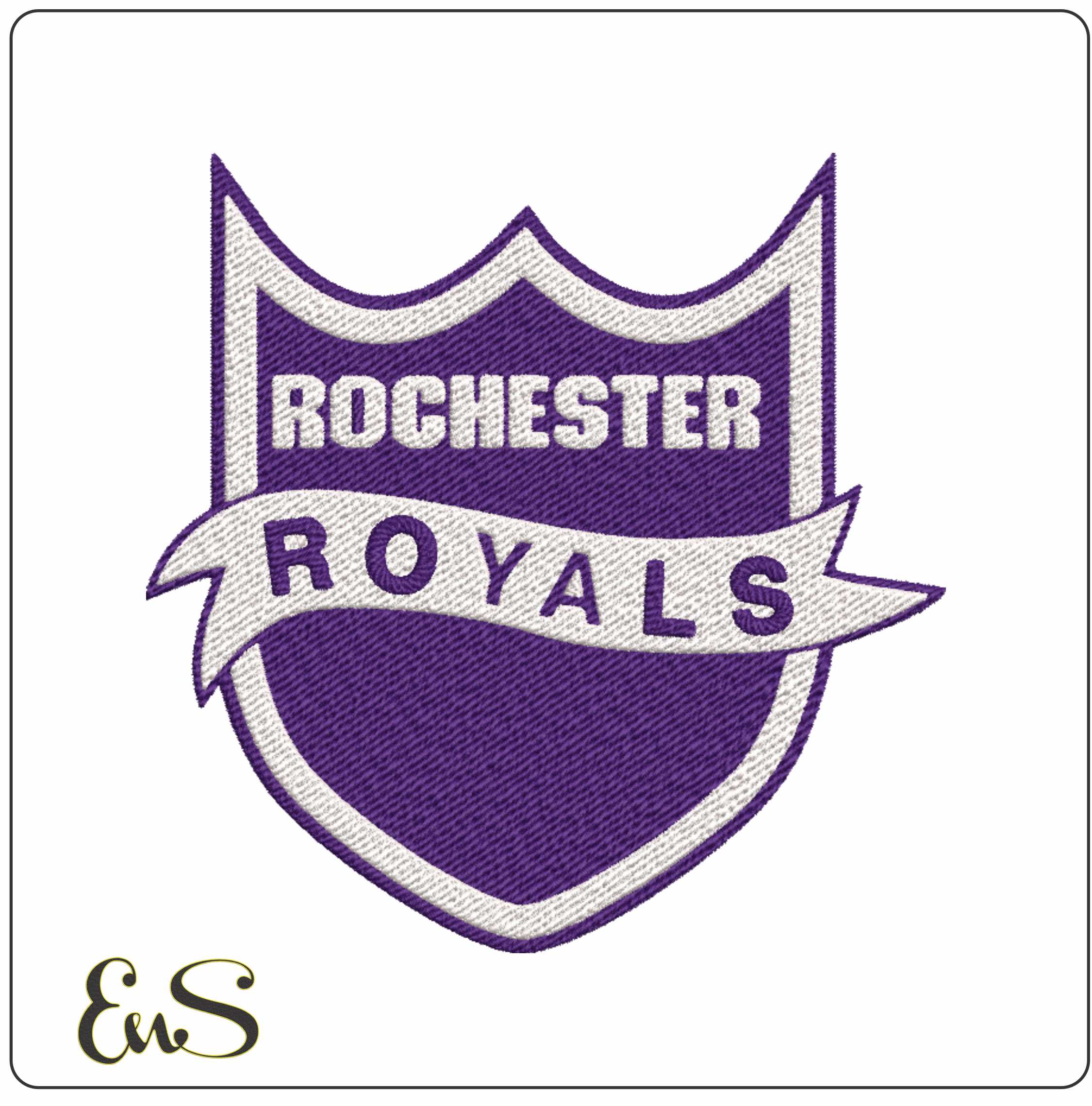 Rochester Royals NBA Logo  embroidery design -Edgerton Park Arena- embroidery  machine pattern embroidery file - instant download