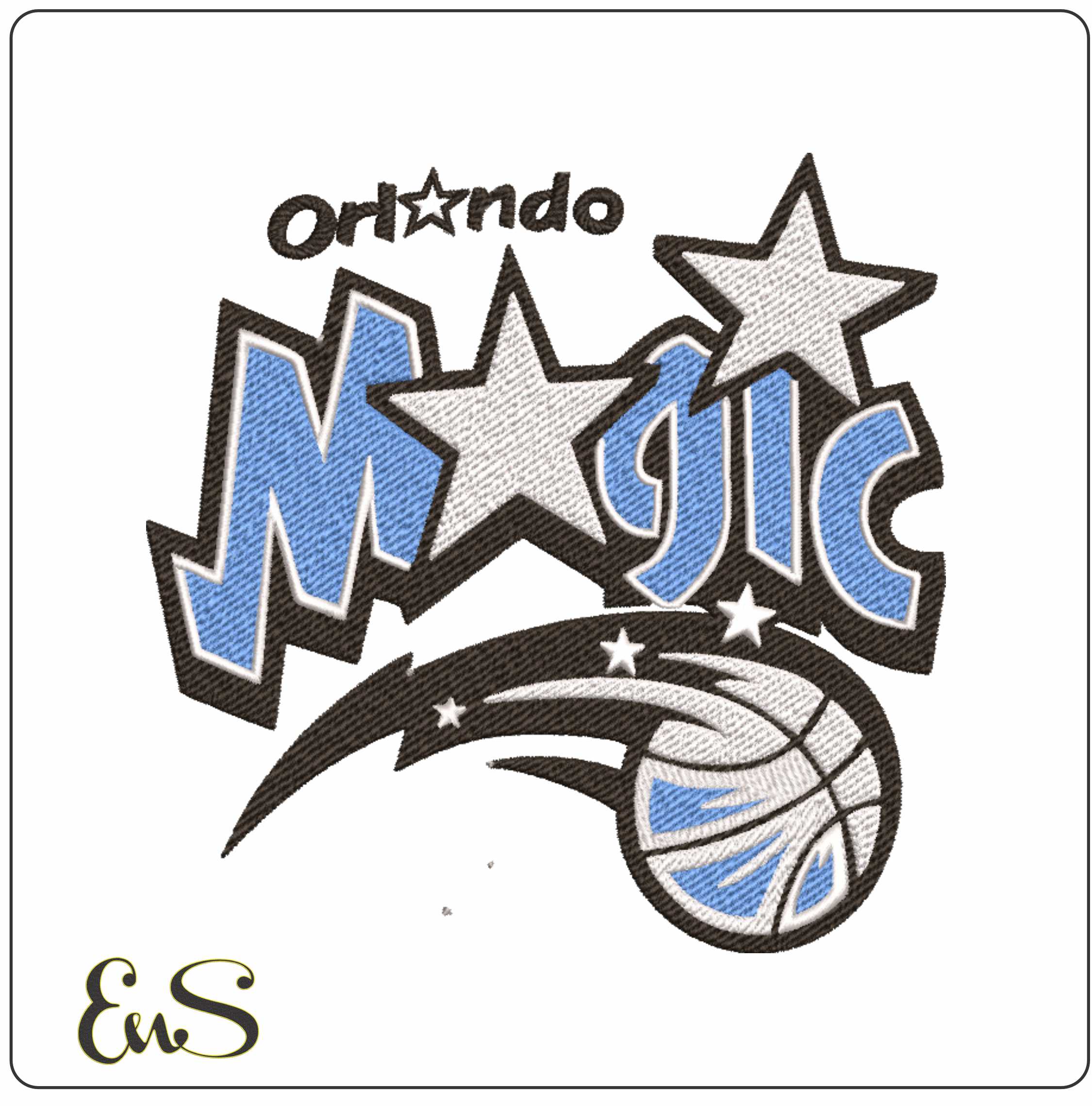 Orlando Magic NBA Logo embroidery design -Kia Center Arena- embroidery machine pattern embroidery file - instant download
