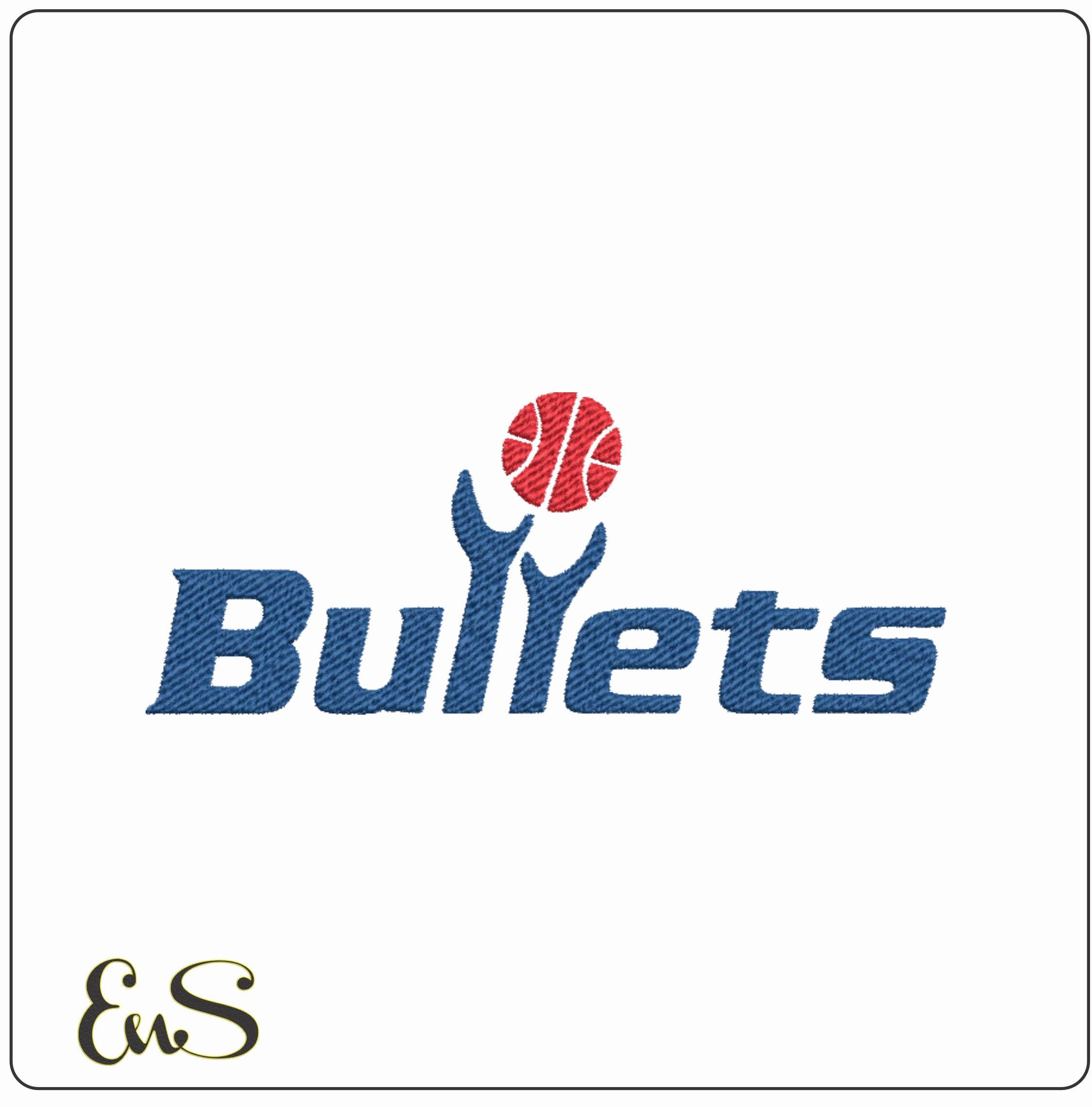 Baltimore Bullets NBA Logo embroidery design -Baltimore Coliseum Arena- embroidery machine pattern embroidery file - instant download