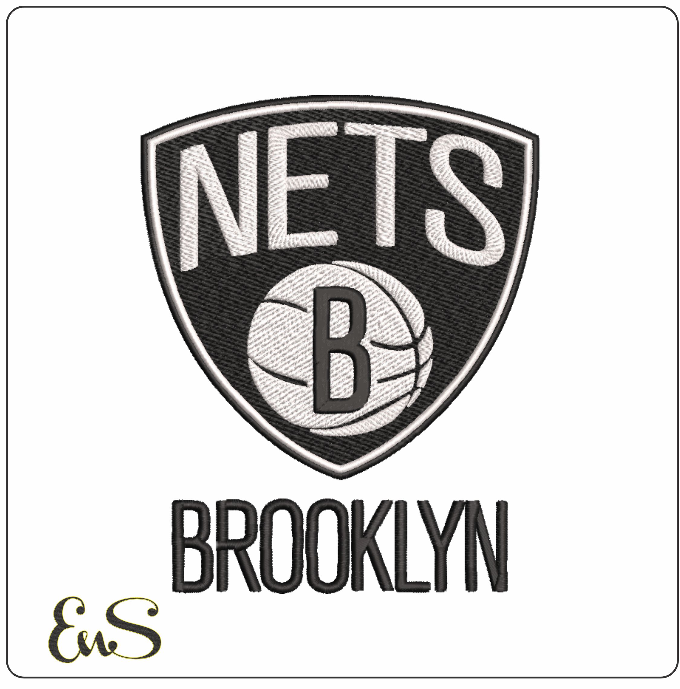 Brooklyn Nets NBA Logo embroidery design -Barclays Center Arena- embroidery machine pattern embroidery file - instant download