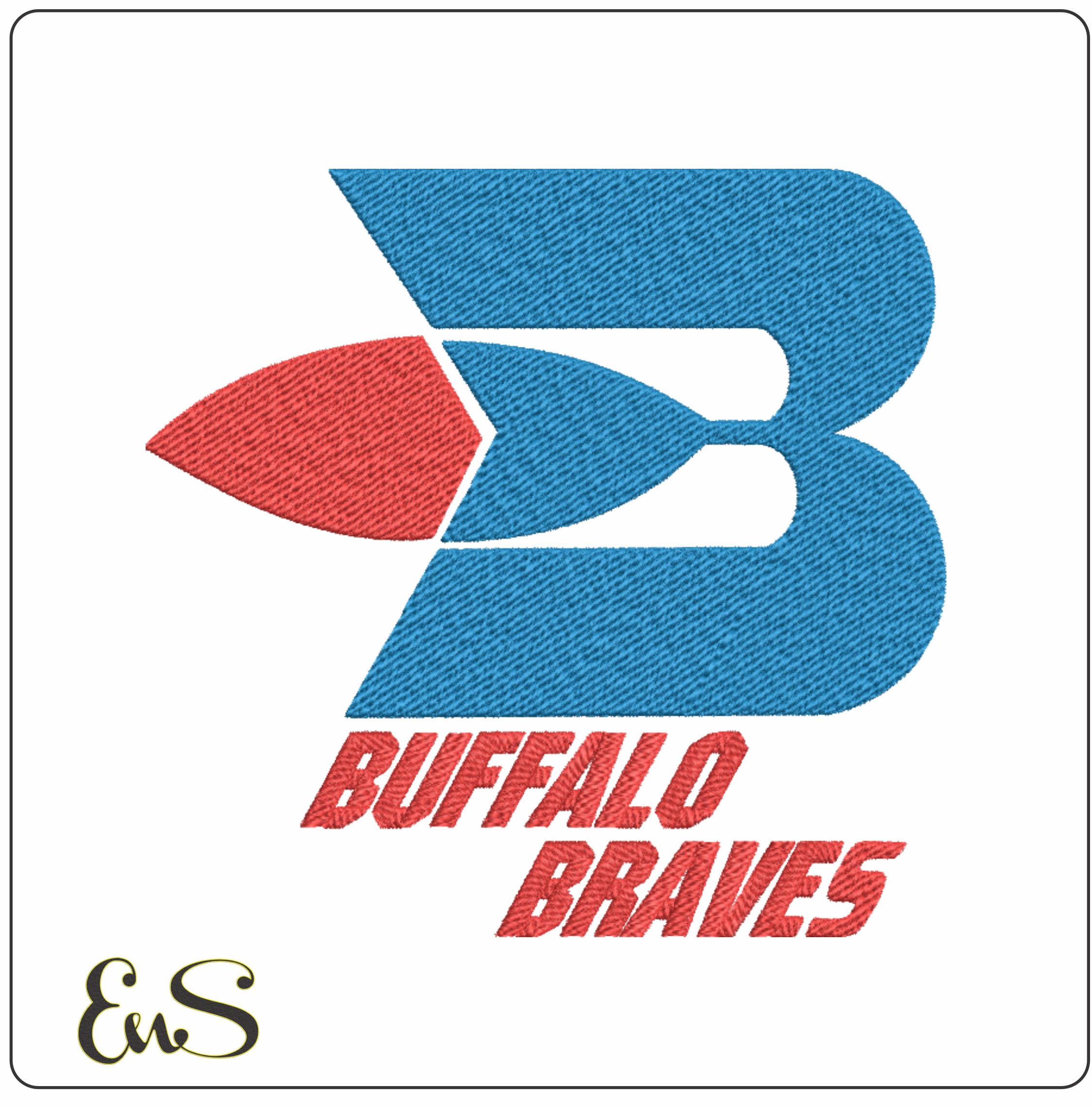 Buffalo Braves NBA Logo  embroidery design -Buffalo Memorial Auditorium Arena- embroidery  machine pattern embroidery file - instant download