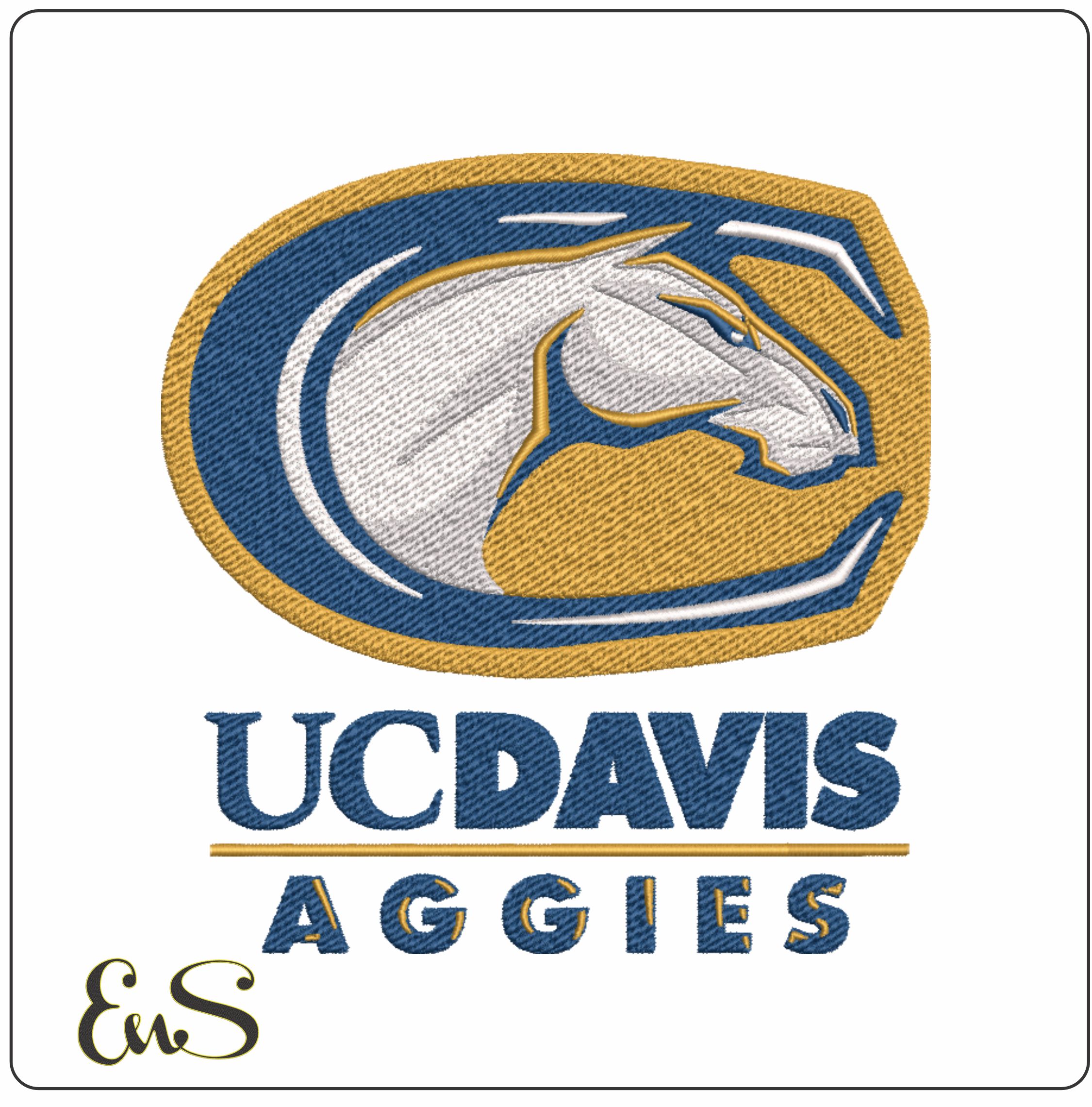 UC Davis Aggies NBA Logo embroidery design -University Credit Union Center Arena- embroidery machine pattern embroidery file - instant download