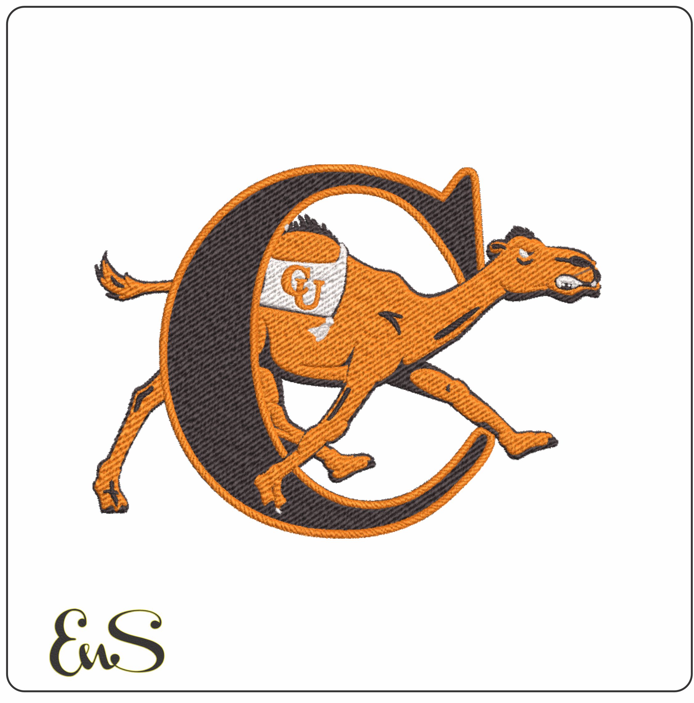 Campbell Fighting Camels NBA Logo  embroidery design -John W.Pope Jr. Convocation Center Arena- embroidery  machine pattern embroidery file - instant download