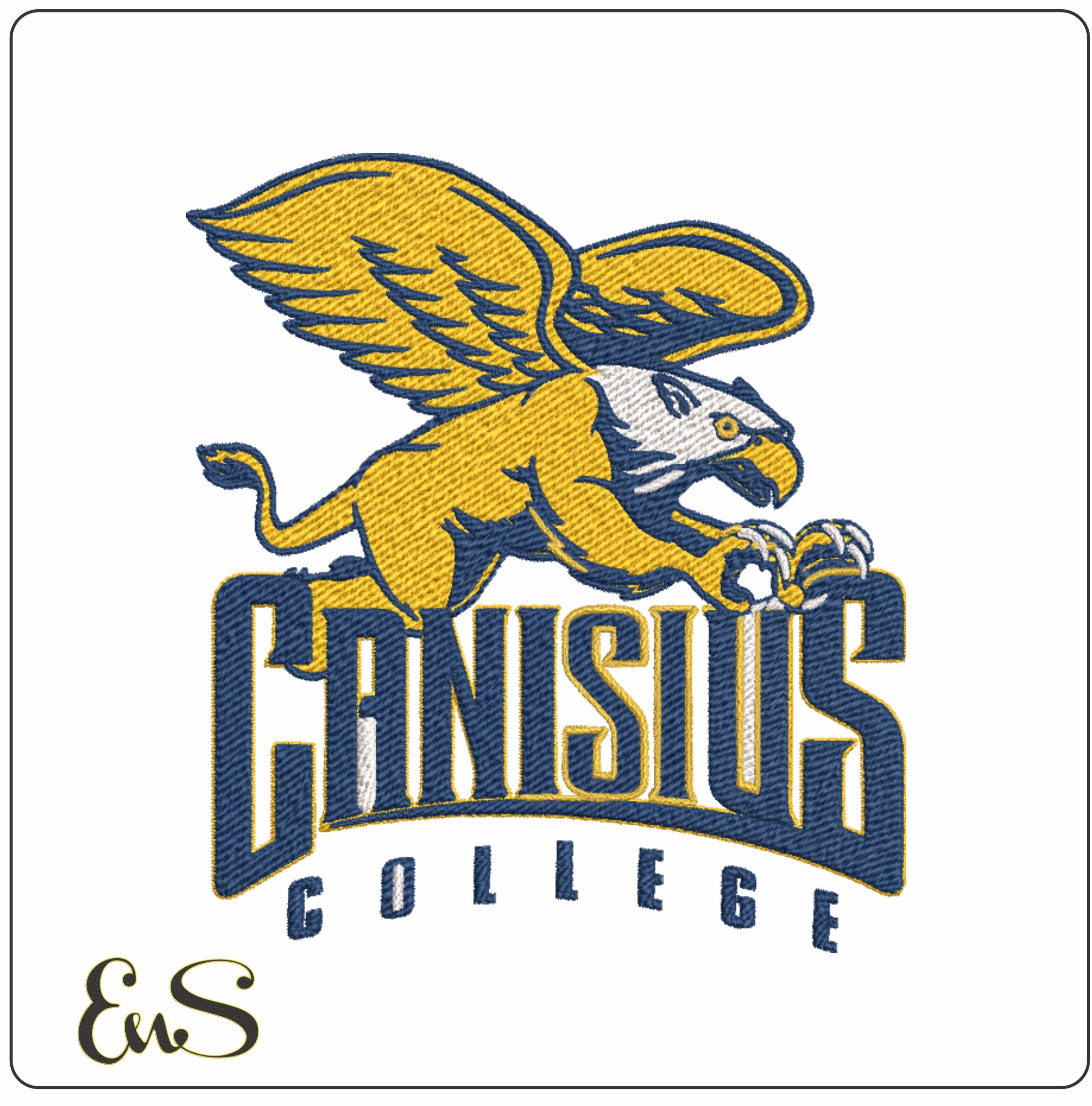 Canisius Golden Griffins NBA Logo  embroidery design -Koessler Athletic Center Arena- embroidery  machine pattern embroidery file - instant download