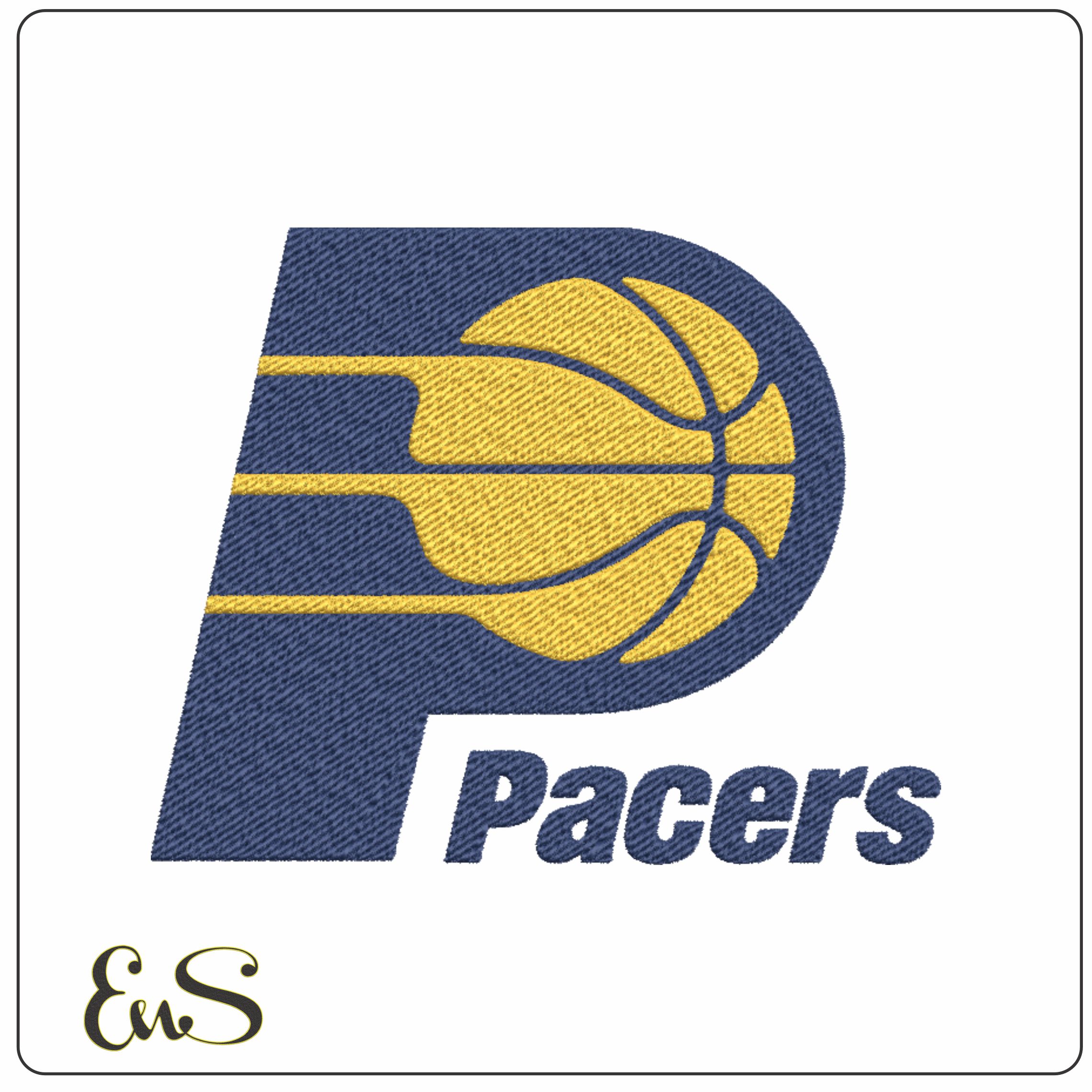 Indiana Pacers 1990 NBA Logo embroidery design -Gainbridge Fieldhouse Arena- embroidery machine pattern embroidery file - instant download