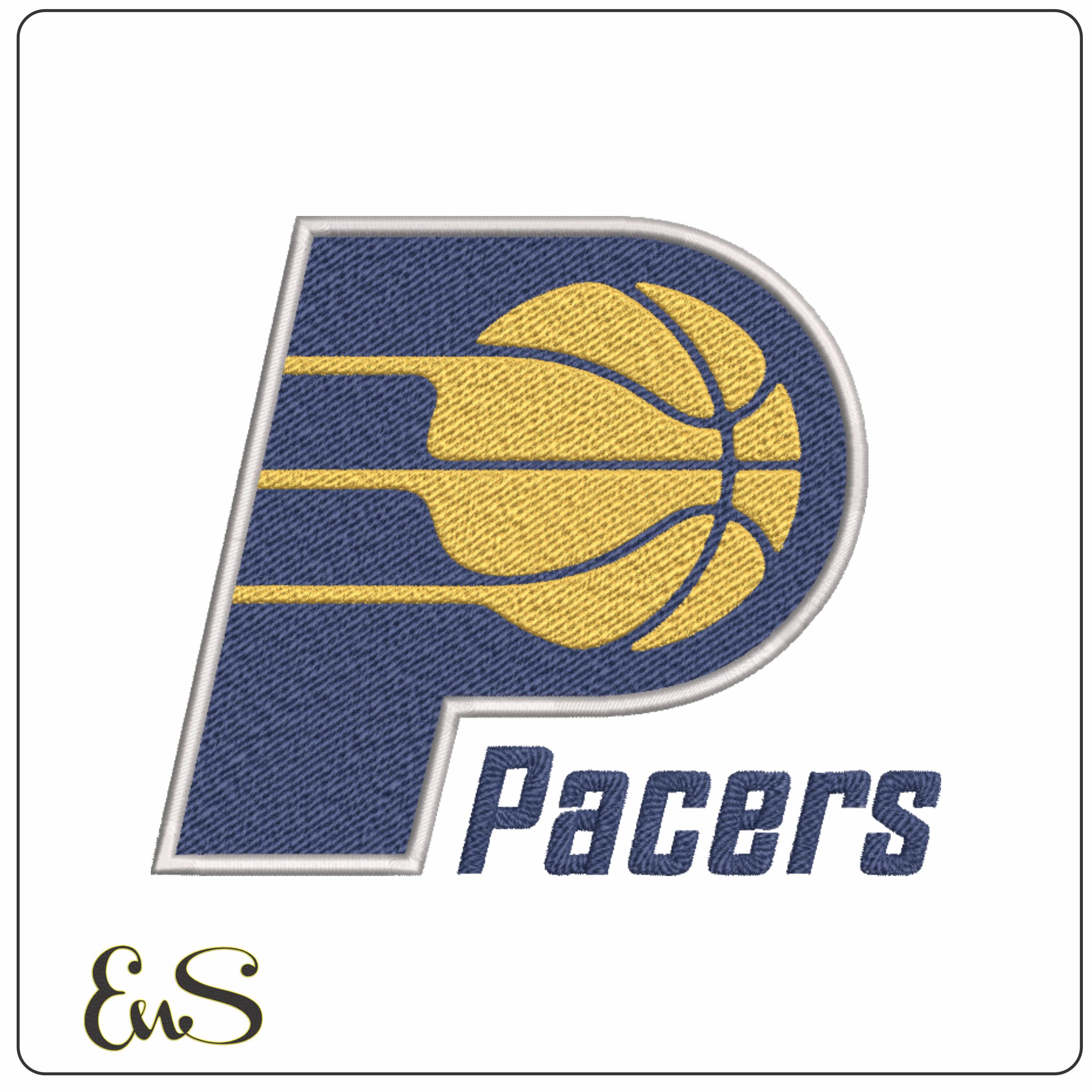 Indiana Pacers 2005 NBA Logo embroidery design -Gainbridge Fieldhouse Arena- embroidery machine pattern embroidery file - instant download