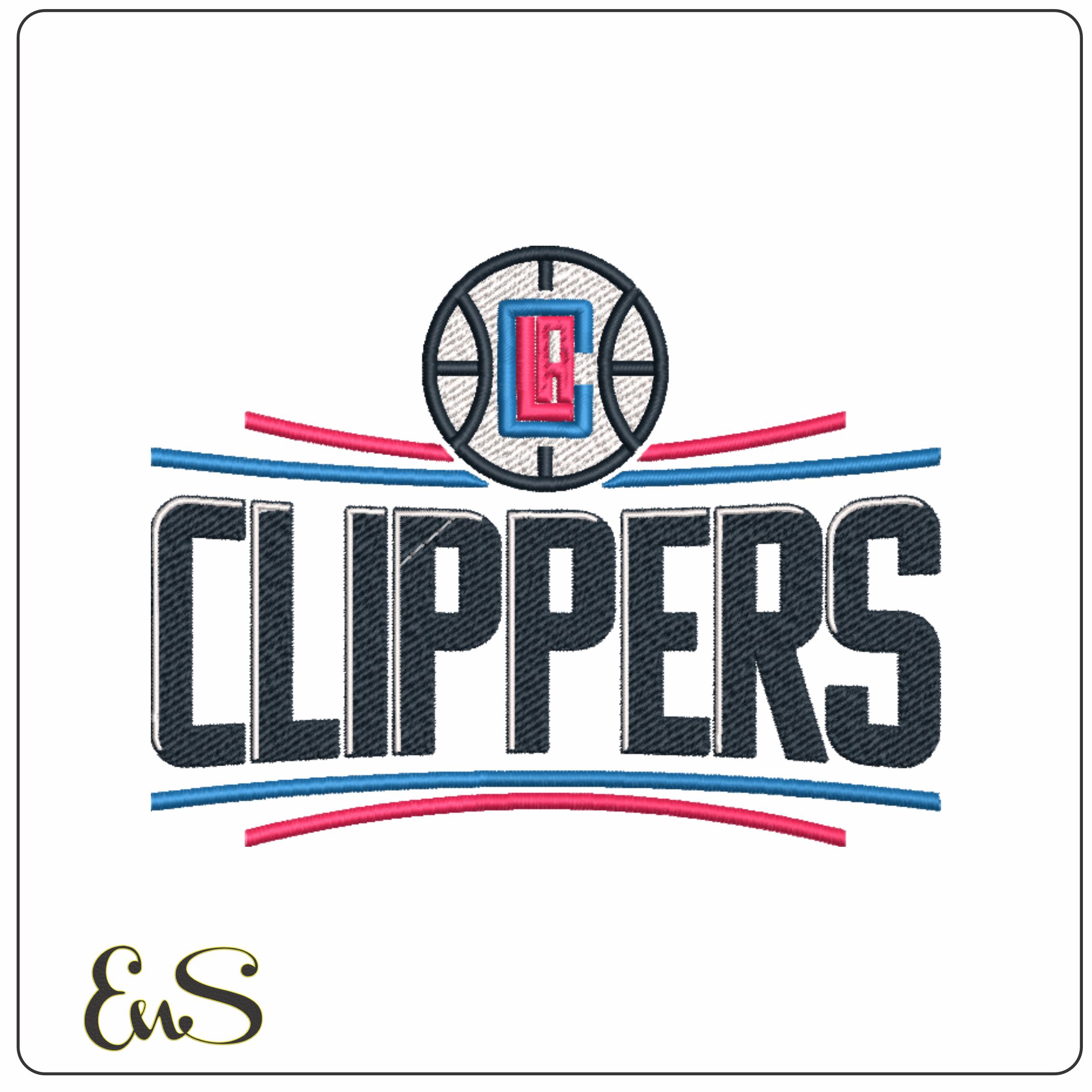 Los Angeles Clippers 2005 NBA Logo embroidery design -Crypto.com Arena- embroidery machine pattern embroidery file - instant download