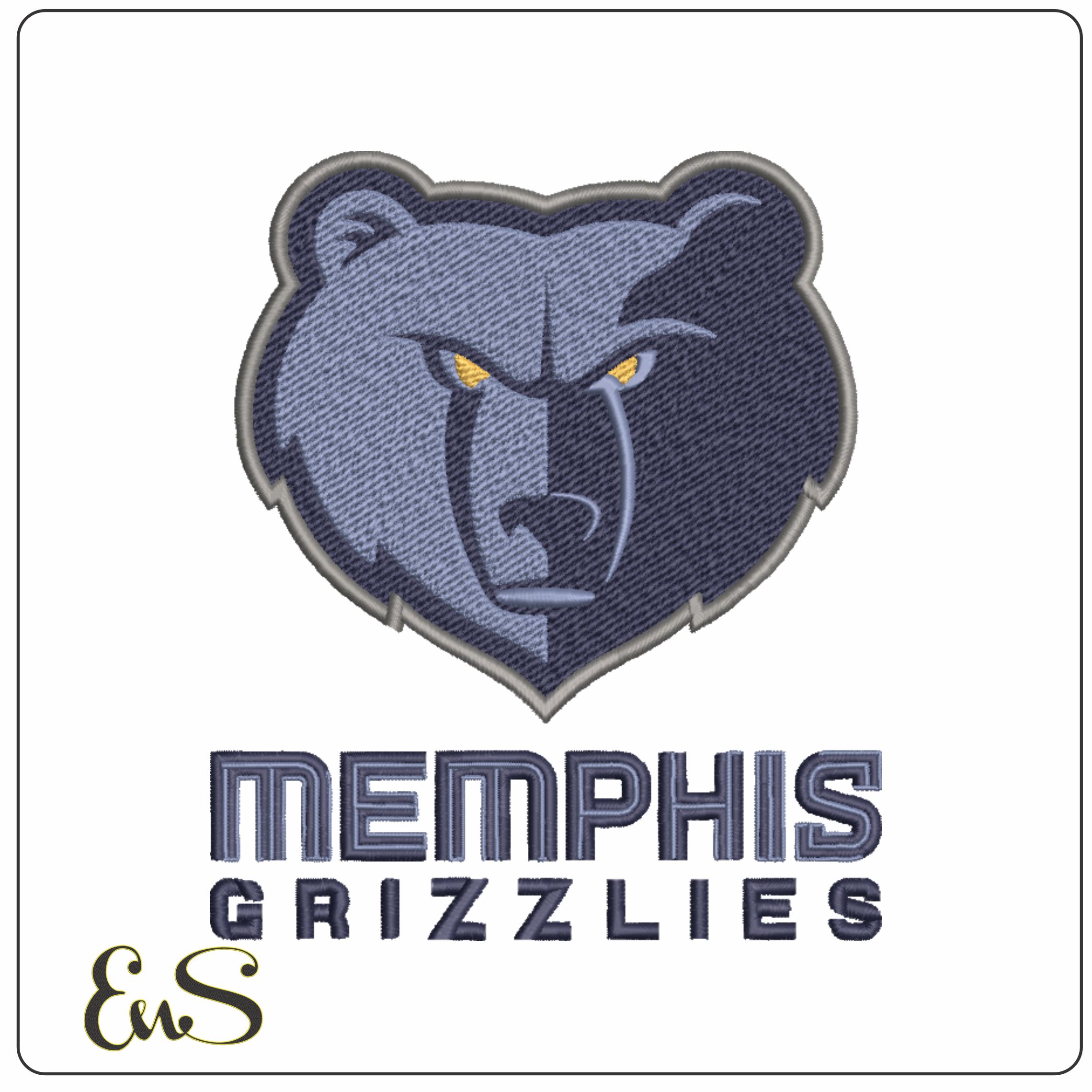 Memphis Grizzlies NBA Logo  embroidery design -FedExForum Arena- embroidery  machine pattern embroidery file - instant download