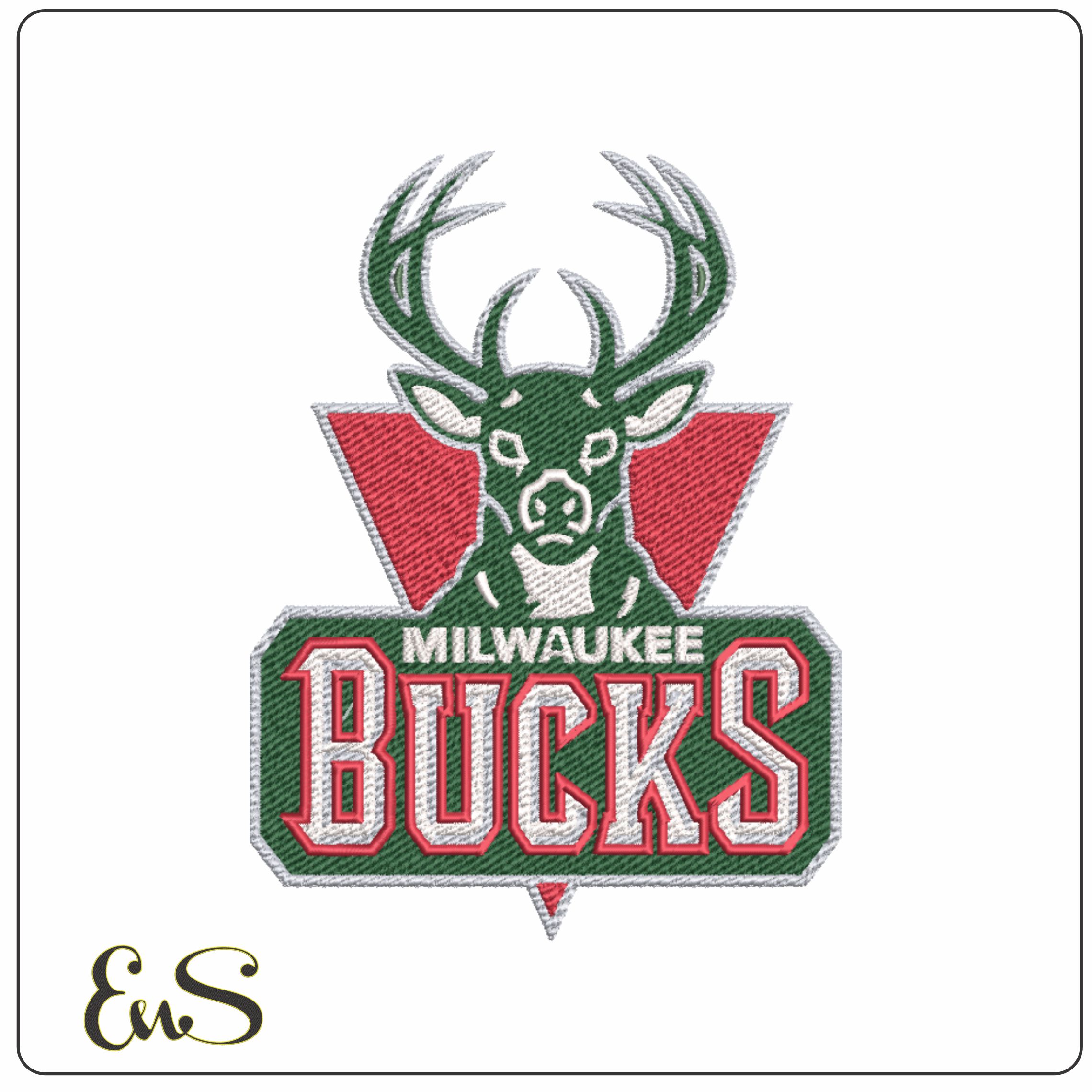 Milwaukee Bucks 2006 NBA Logo  embroidery design -Fiserv Forum Arena- embroidery  machine pattern embroidery file - instant download