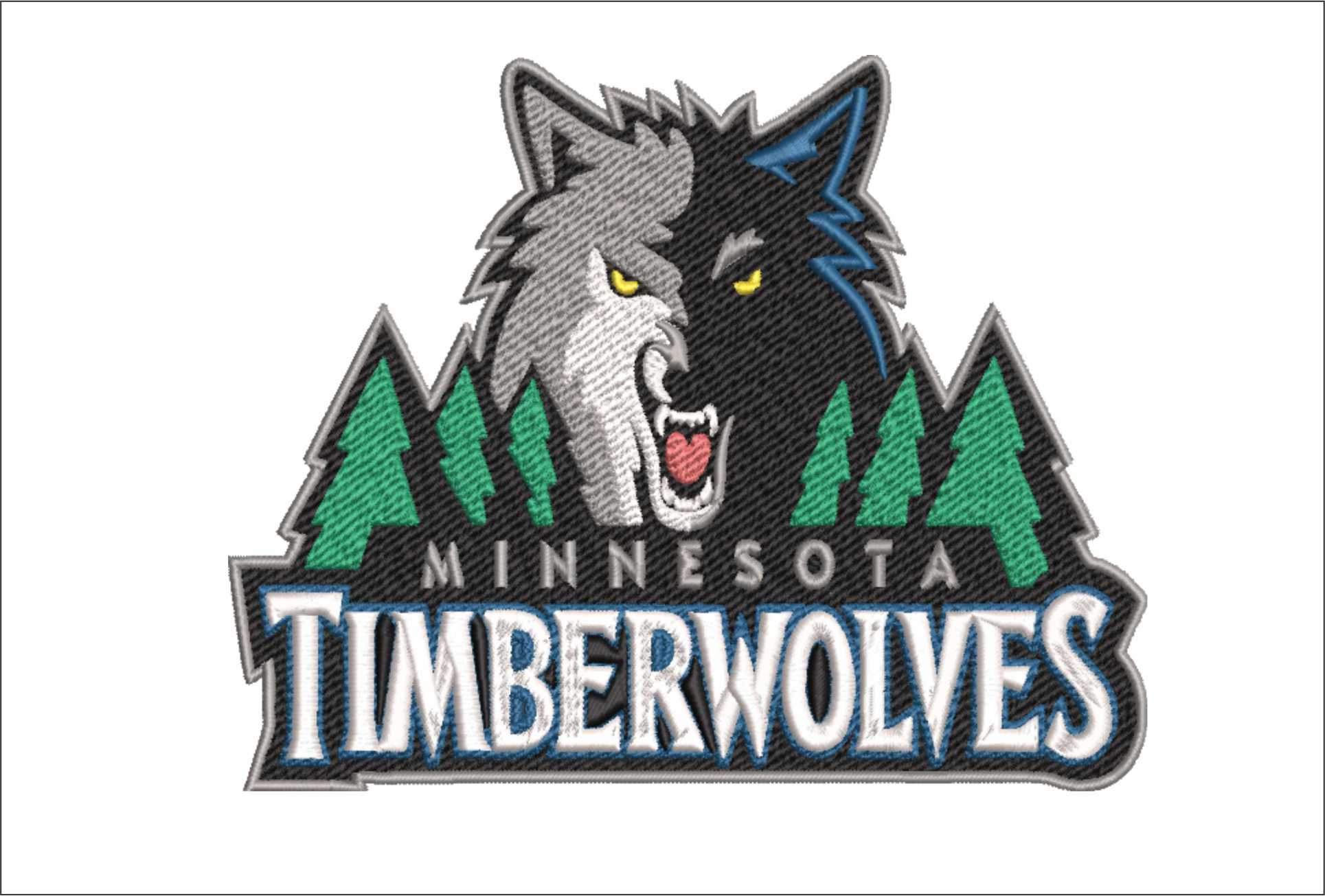 Minnesota Timberwolves 2008 NBA Logo  embroidery design -Target Center Arena- embroidery  machine pattern embroidery file - instant download