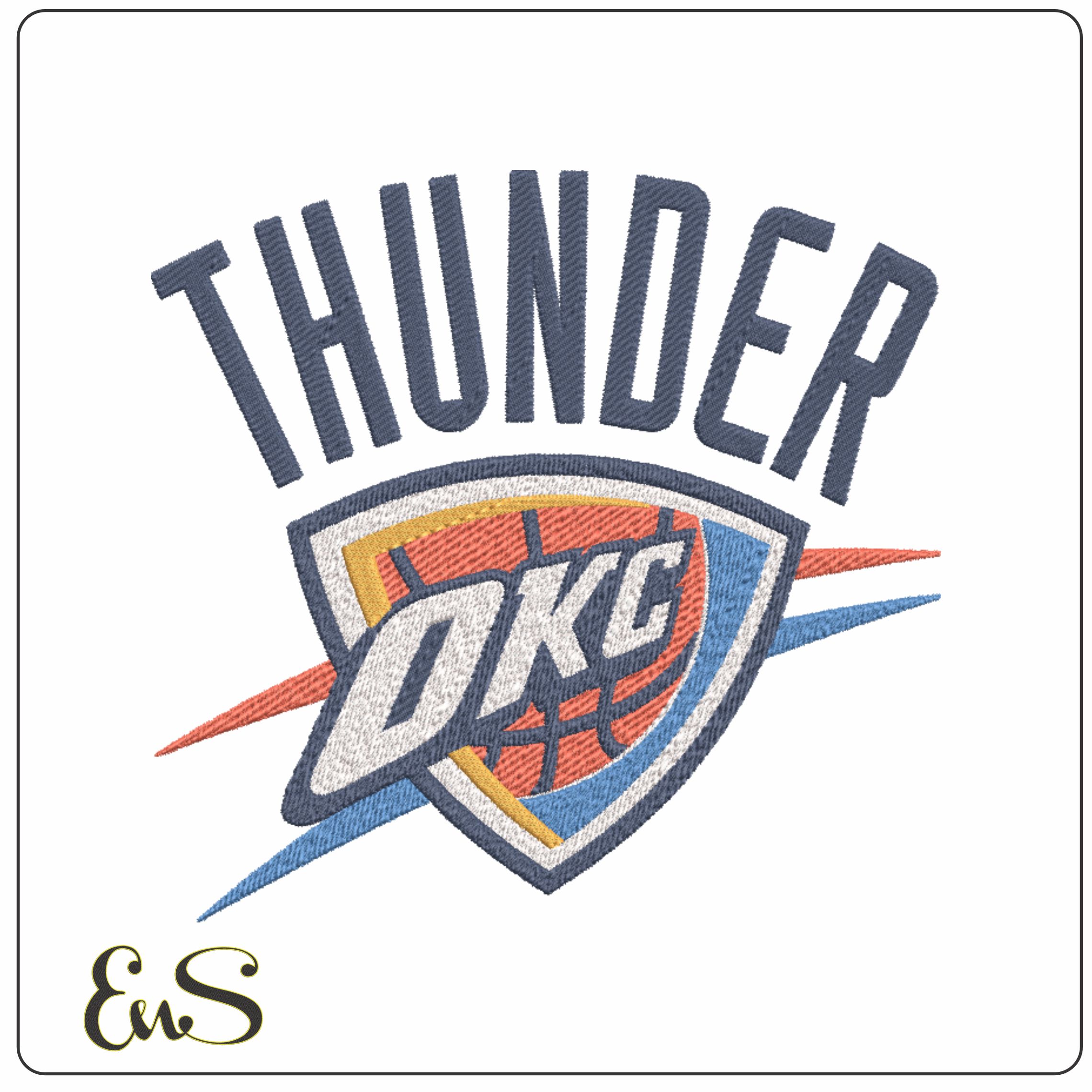 Oklahoma City Thunder NBA Logo embroidery design -Paycom Center Arena- embroidery machine pattern embroidery file - instant download