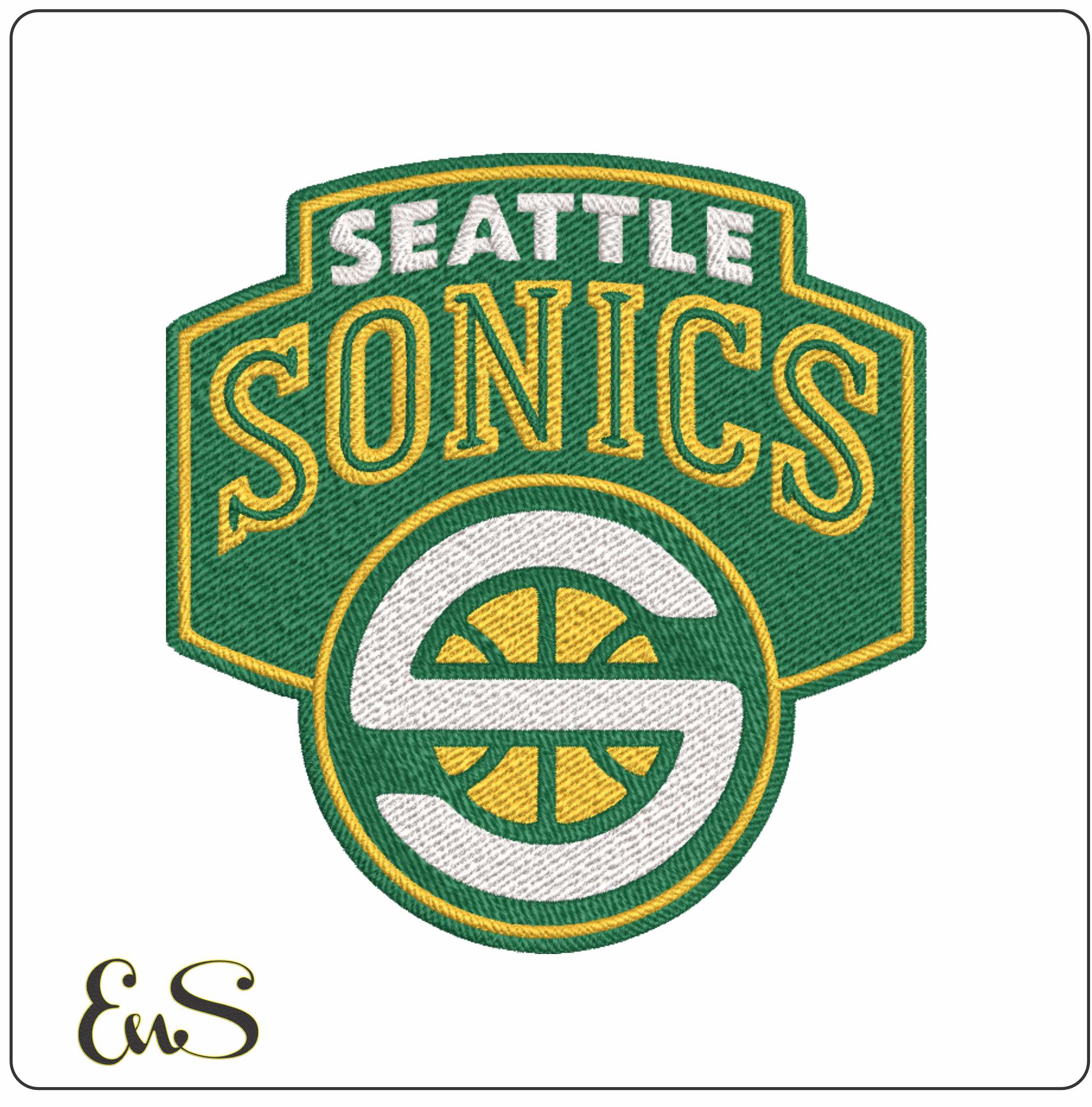 Oklahoma City Thunder 2001 NBA Logo embroidery design -Paycom Center Arena- embroidery machine pattern embroidery file - instant download