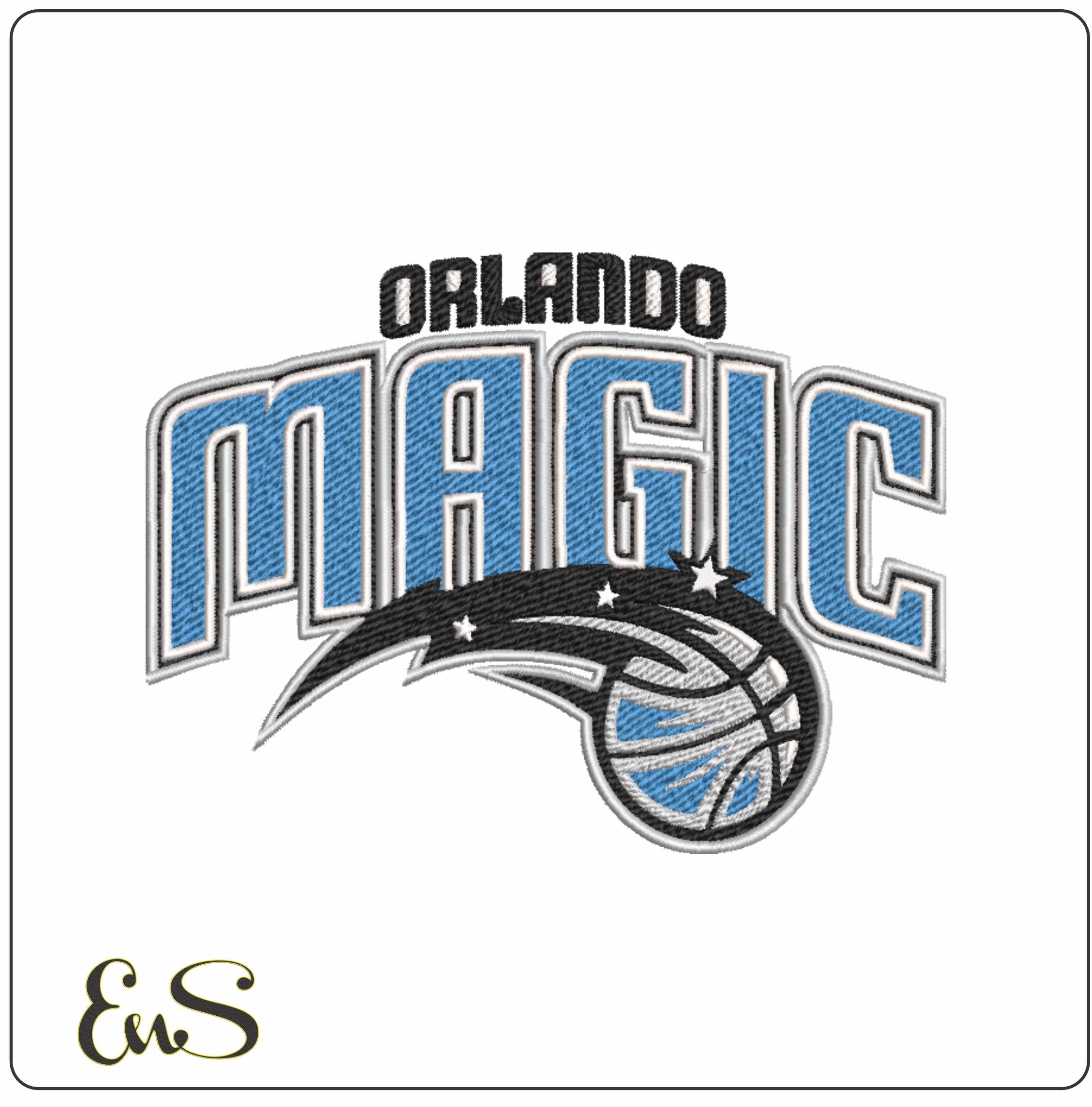Orlando Magic NBA Logo embroidery design -Kia Center Arena- embroidery machine pattern embroidery file - instant download