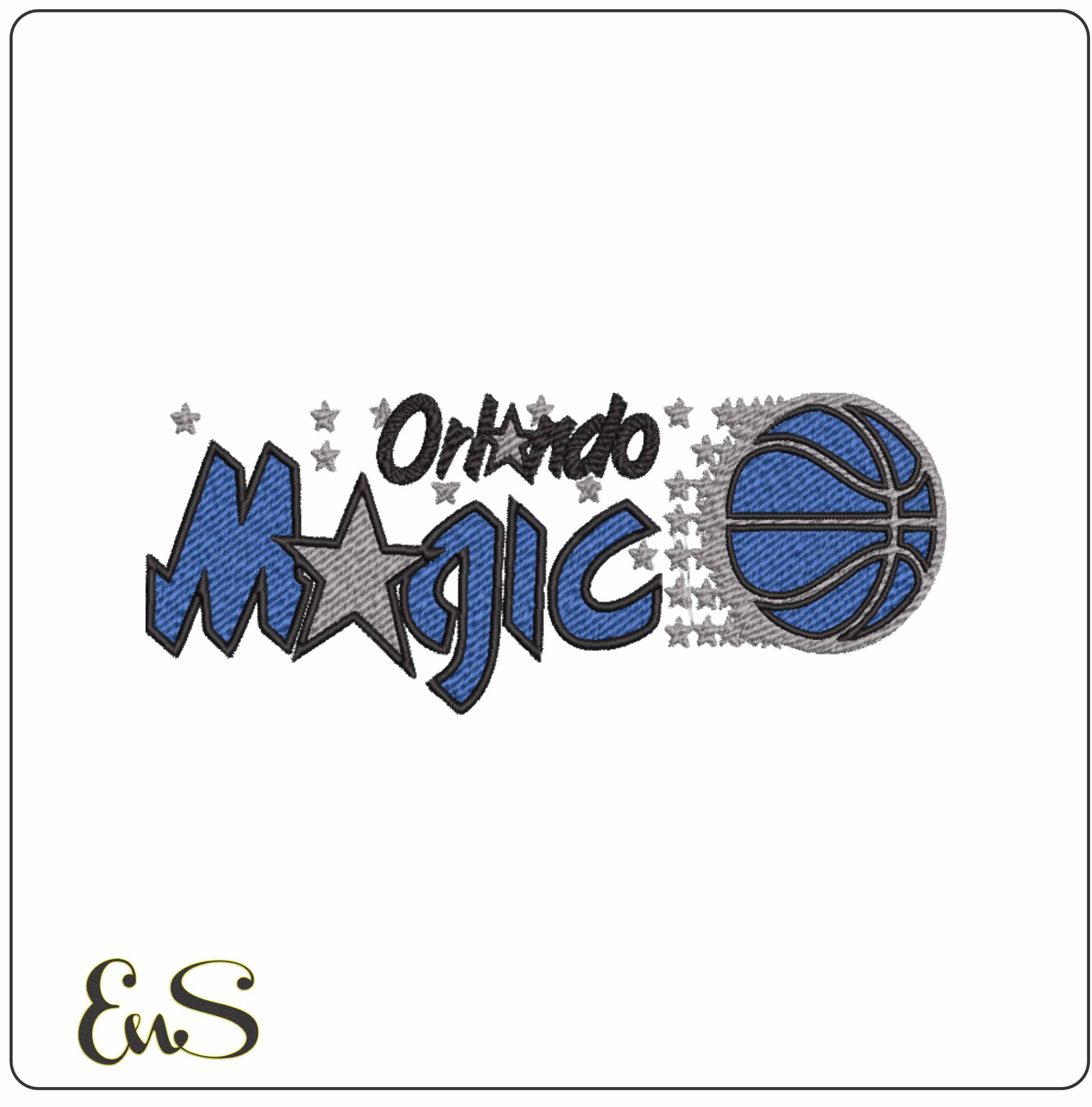 Orlando Magic 1989 NBA Logo embroidery design -Kia Center Arena- embroidery machine pattern embroidery file - instant download