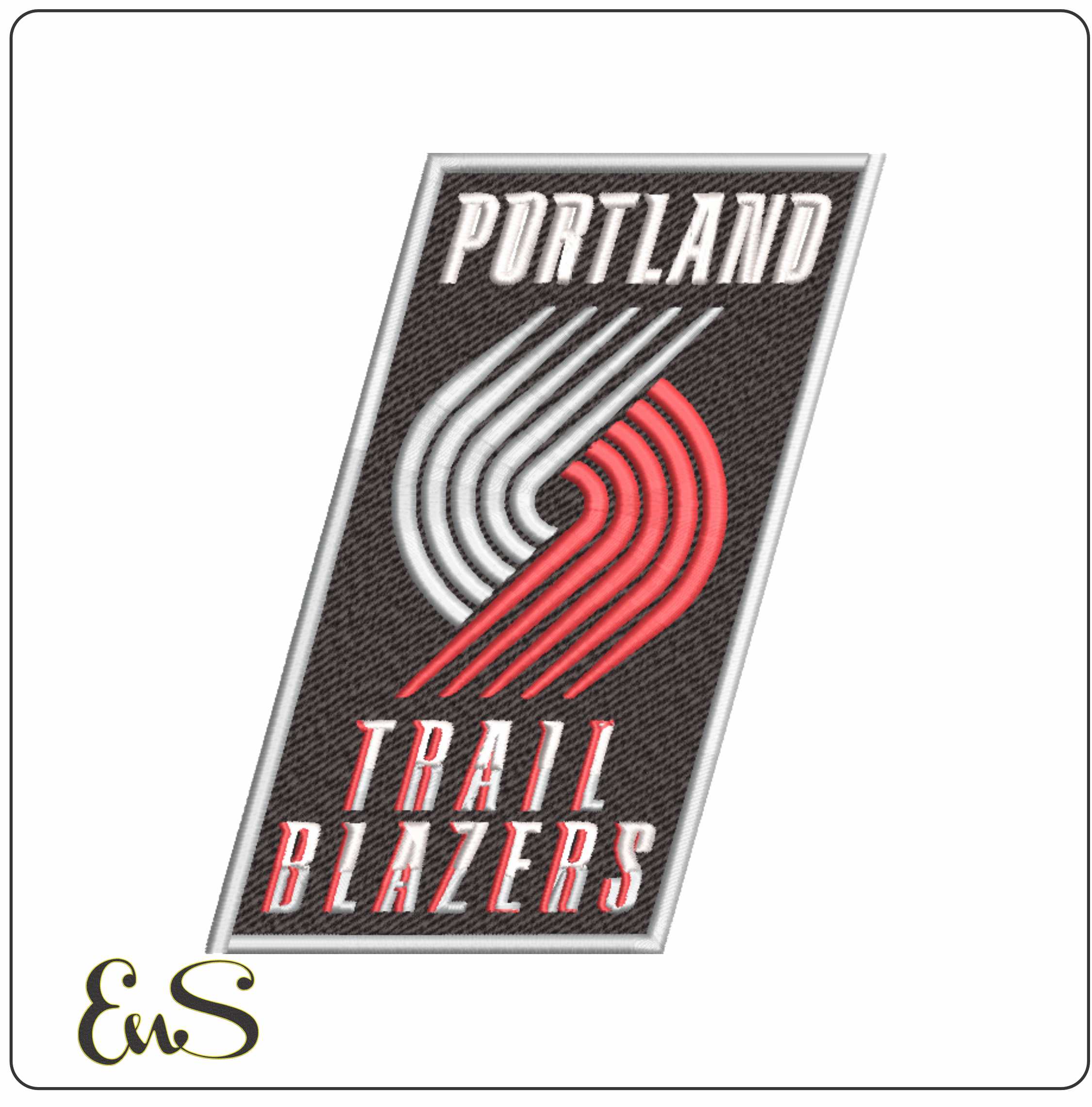 Portland Trail Blazers 2004 NBA Logo  embroidery design -Moda Center Arena- embroidery  machine pattern embroidery file - instant download