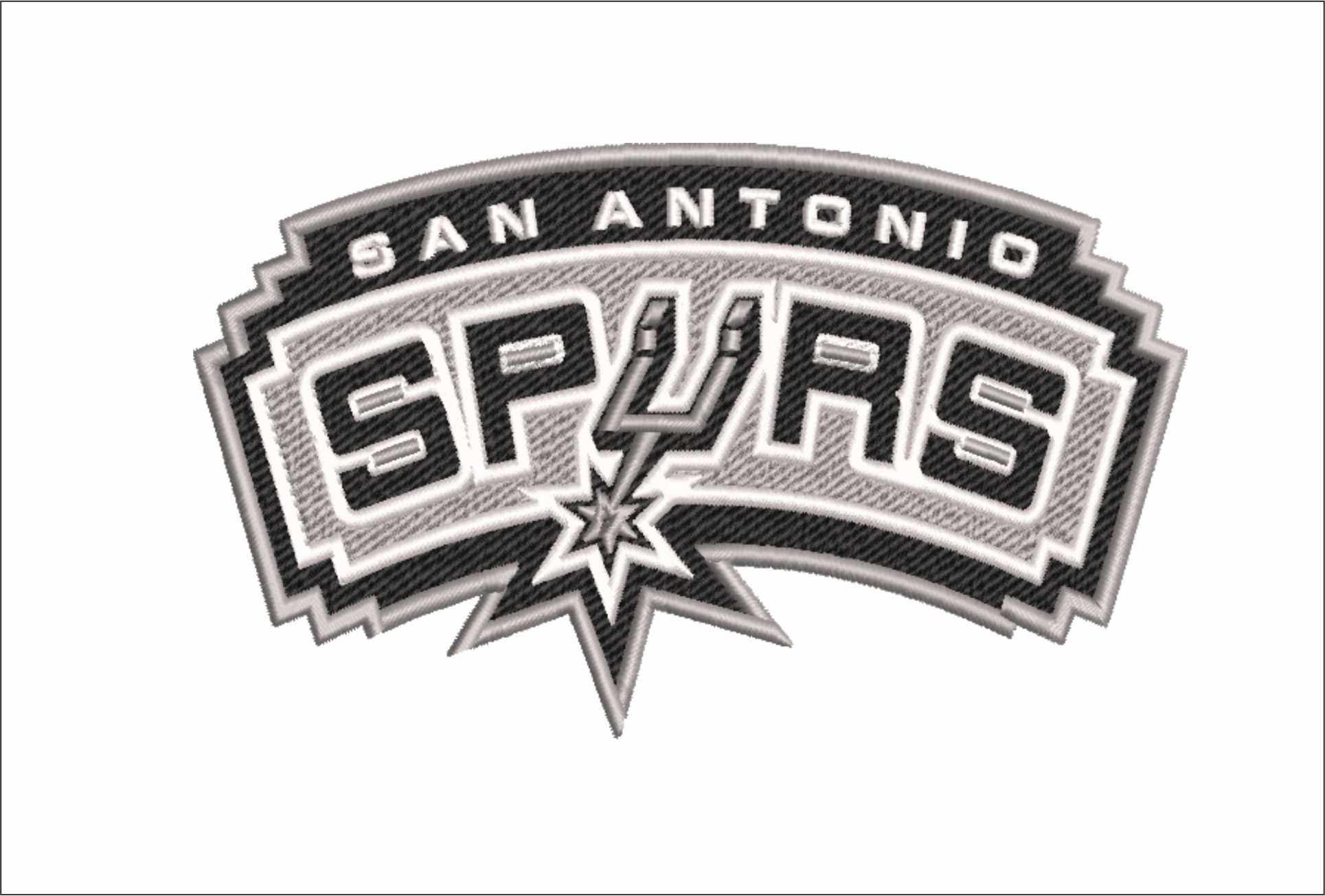 San Antonio Spurs 2002 NBA Logo embroidery design -Frost Bank Center Arena- embroidery machine pattern embroidery file - instant download