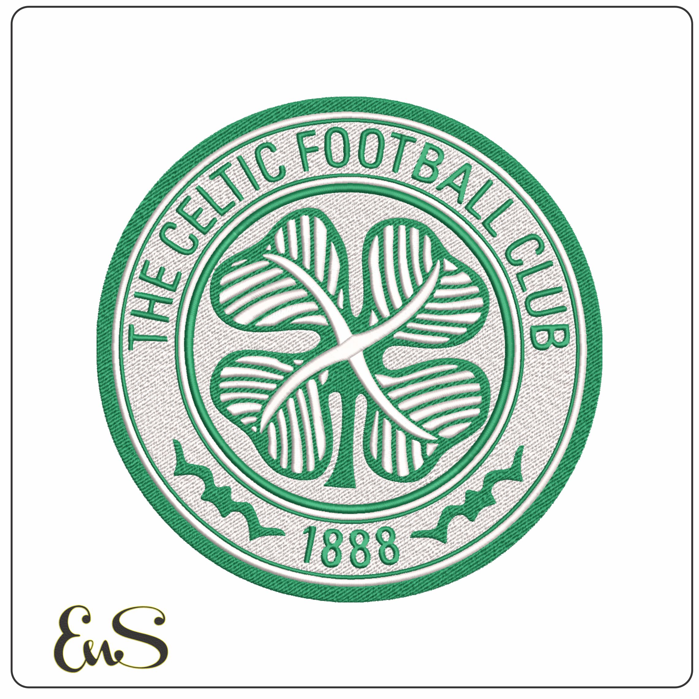 Celtic embroidery design - The Glasgow Green design machine pattern embroidery file instant download in a frame